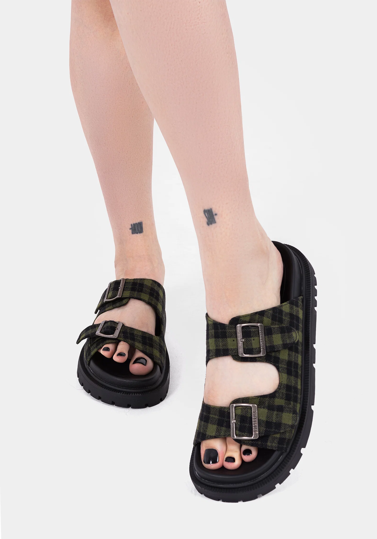 Terra Gingham Buckle Sandals - Image 2