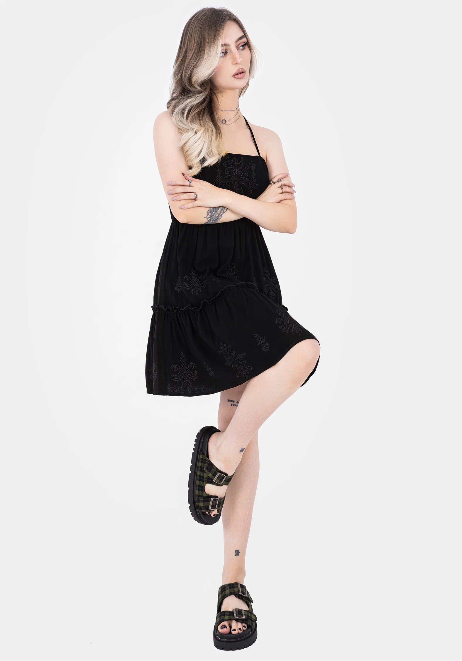 Terra Gingham Buckle Sandals - Image 9
