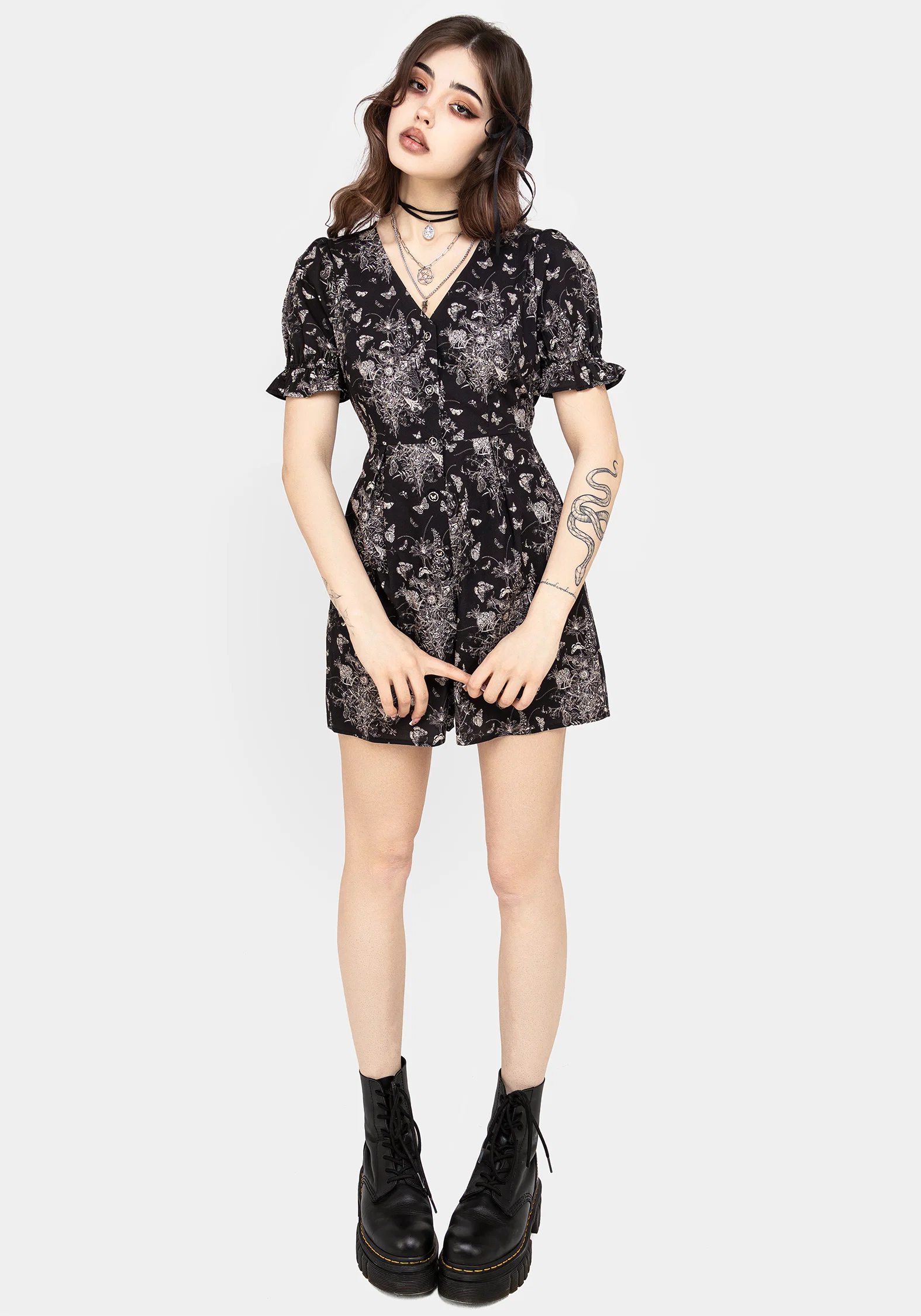 Thalia Button Up Playsuit - Image 4