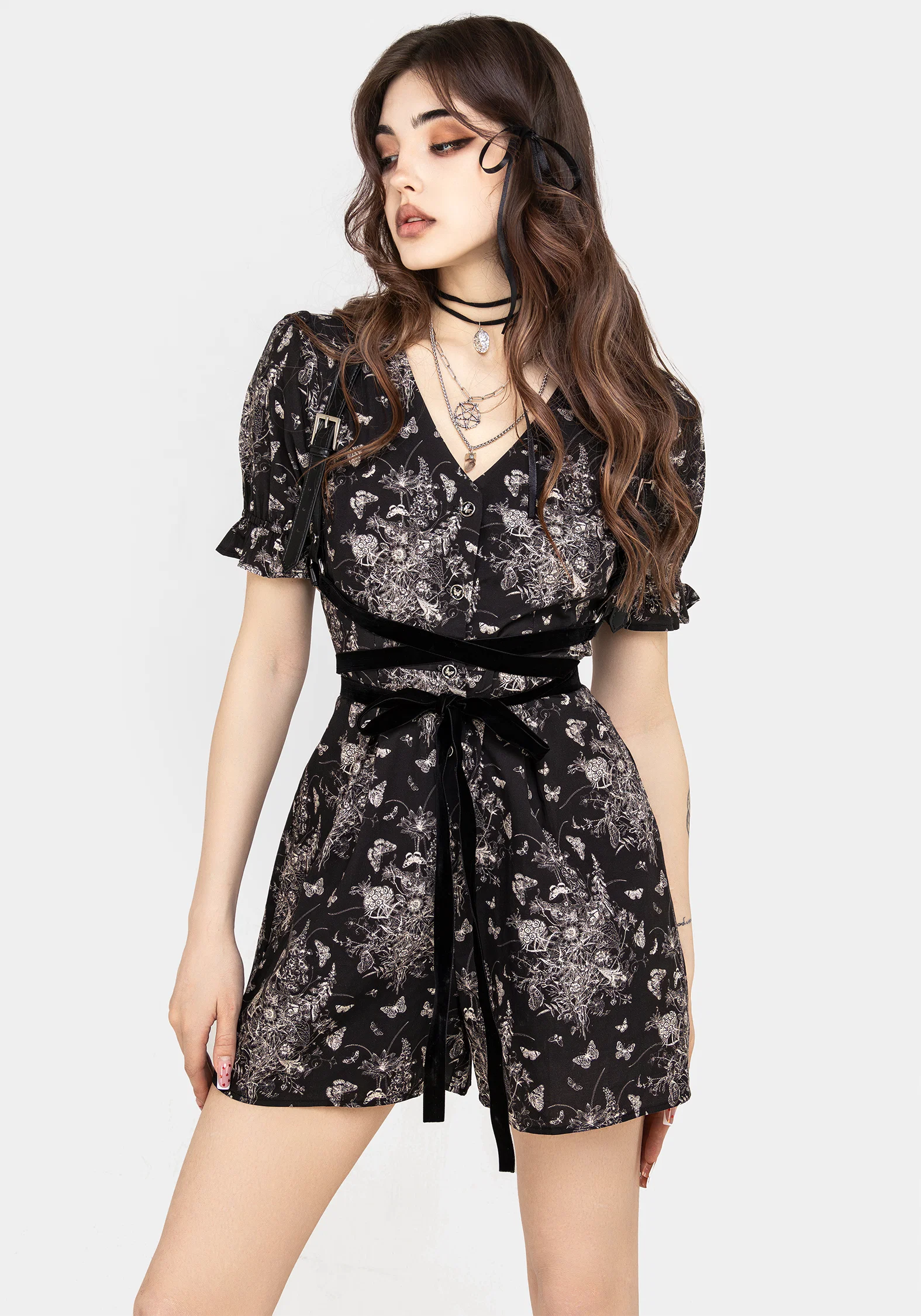 Thalia Button Up Playsuit - Image 5