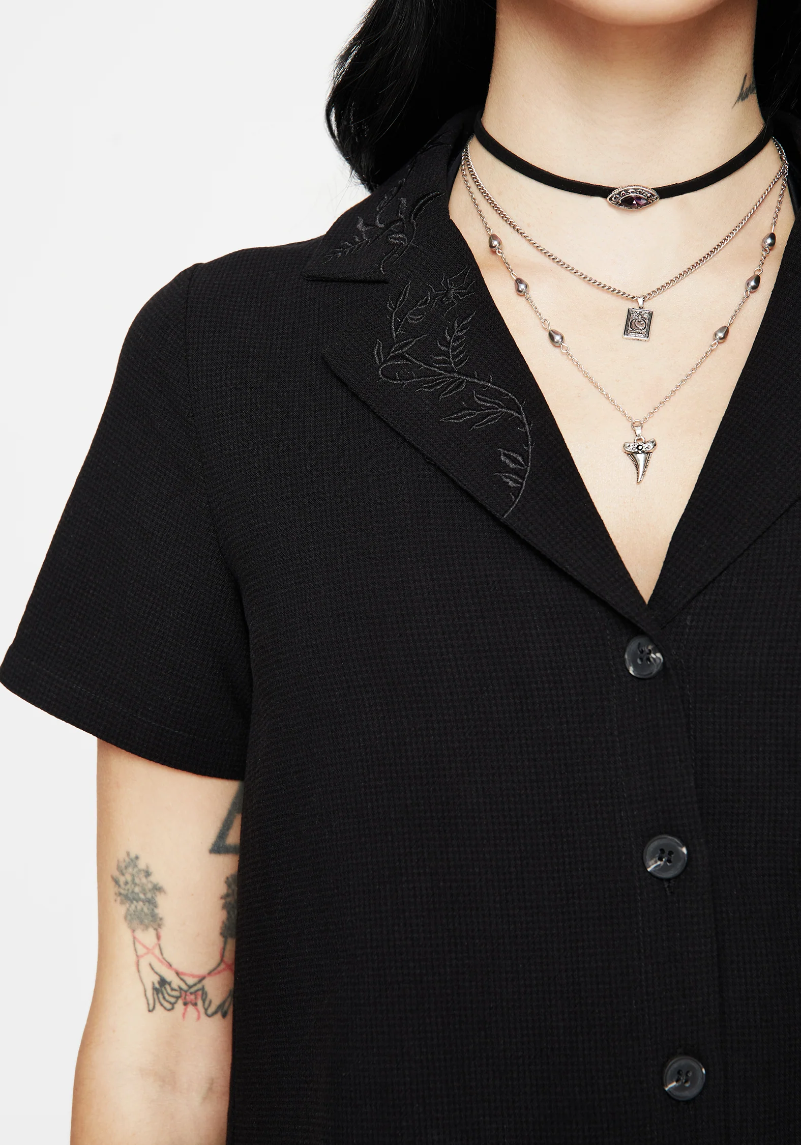 Thorell Embroidered Cotton Button Up Shirt - Image 2