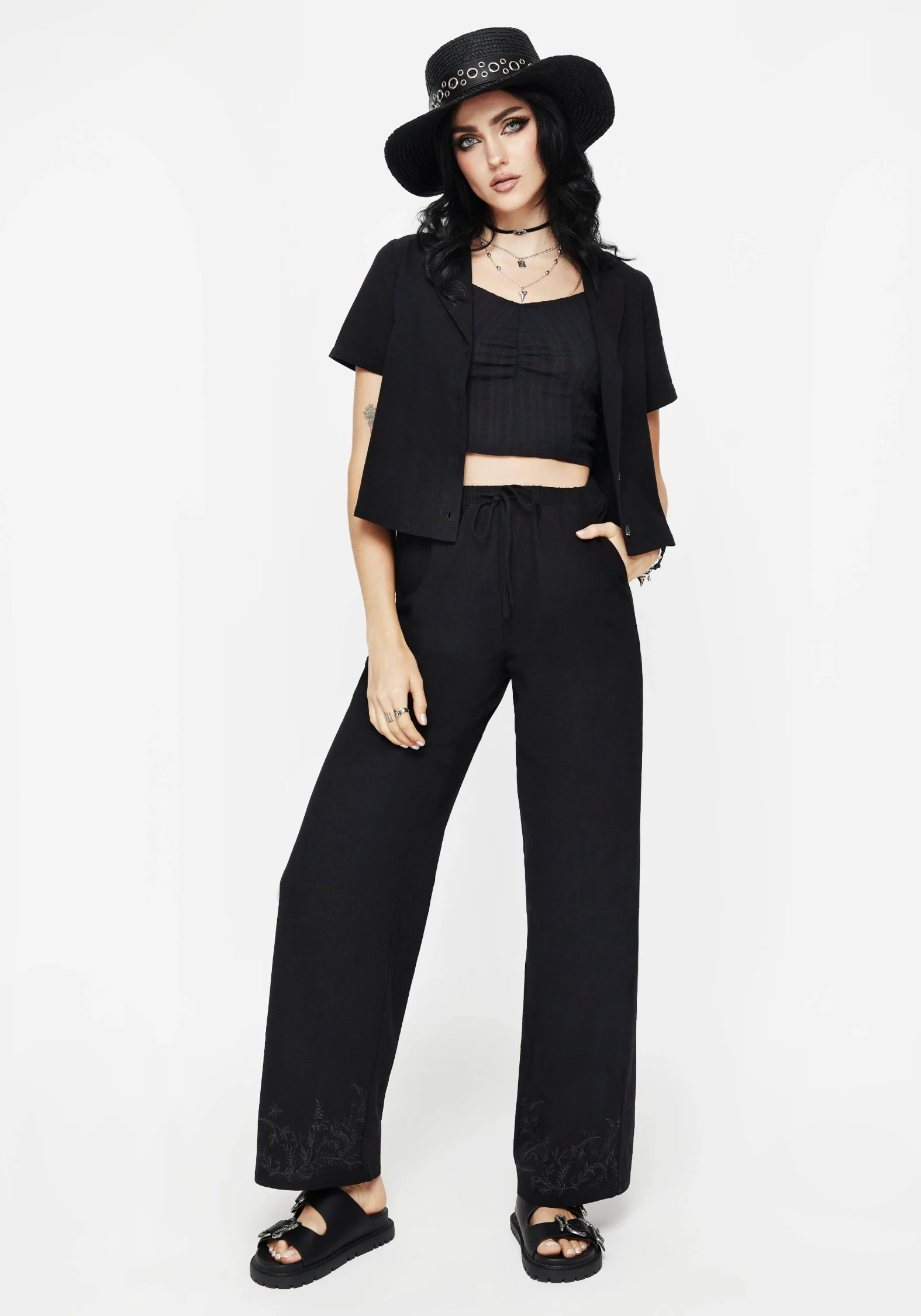 Thorell Embroidered Cotton Button Up Shirt - Image 7