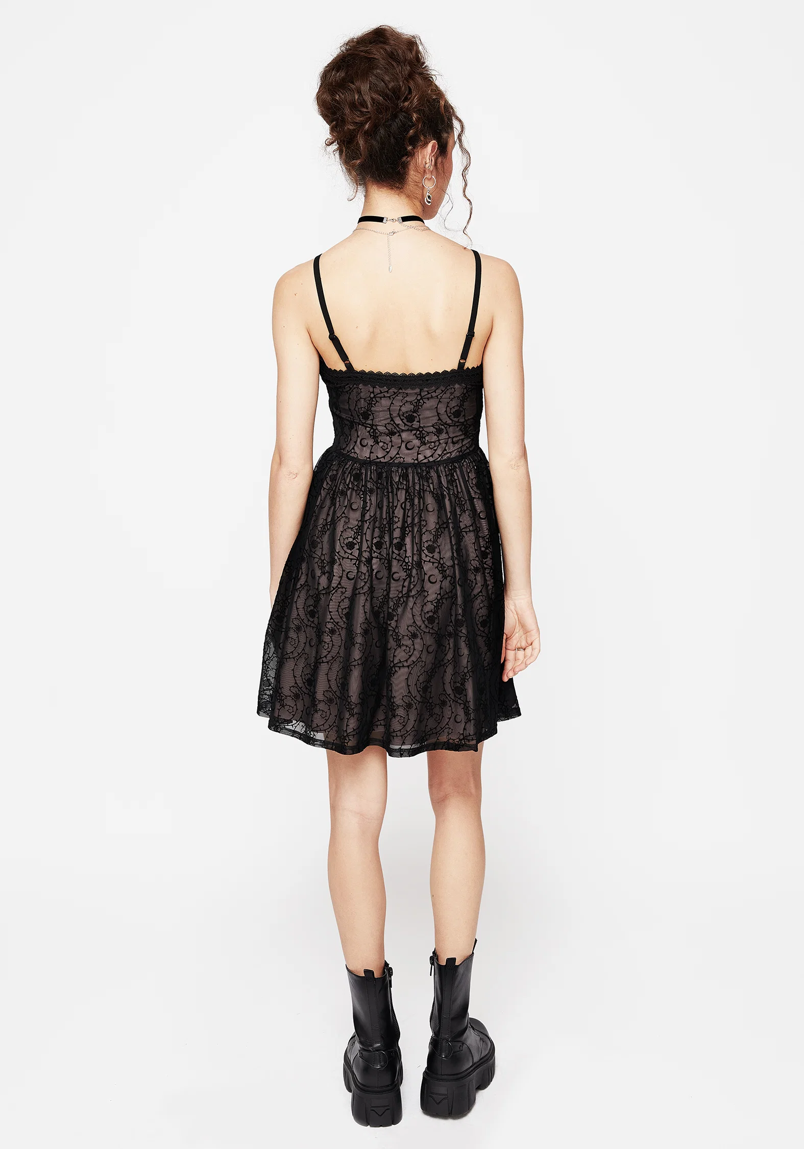 Thorns Mesh Cami Mini Dress - Image 3