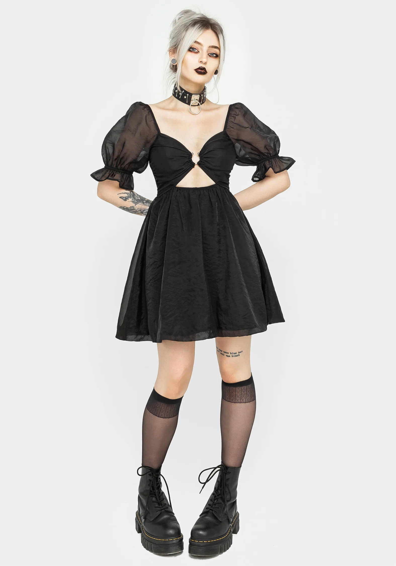 Tiffany Organza Puff Mini Dress - Image 4