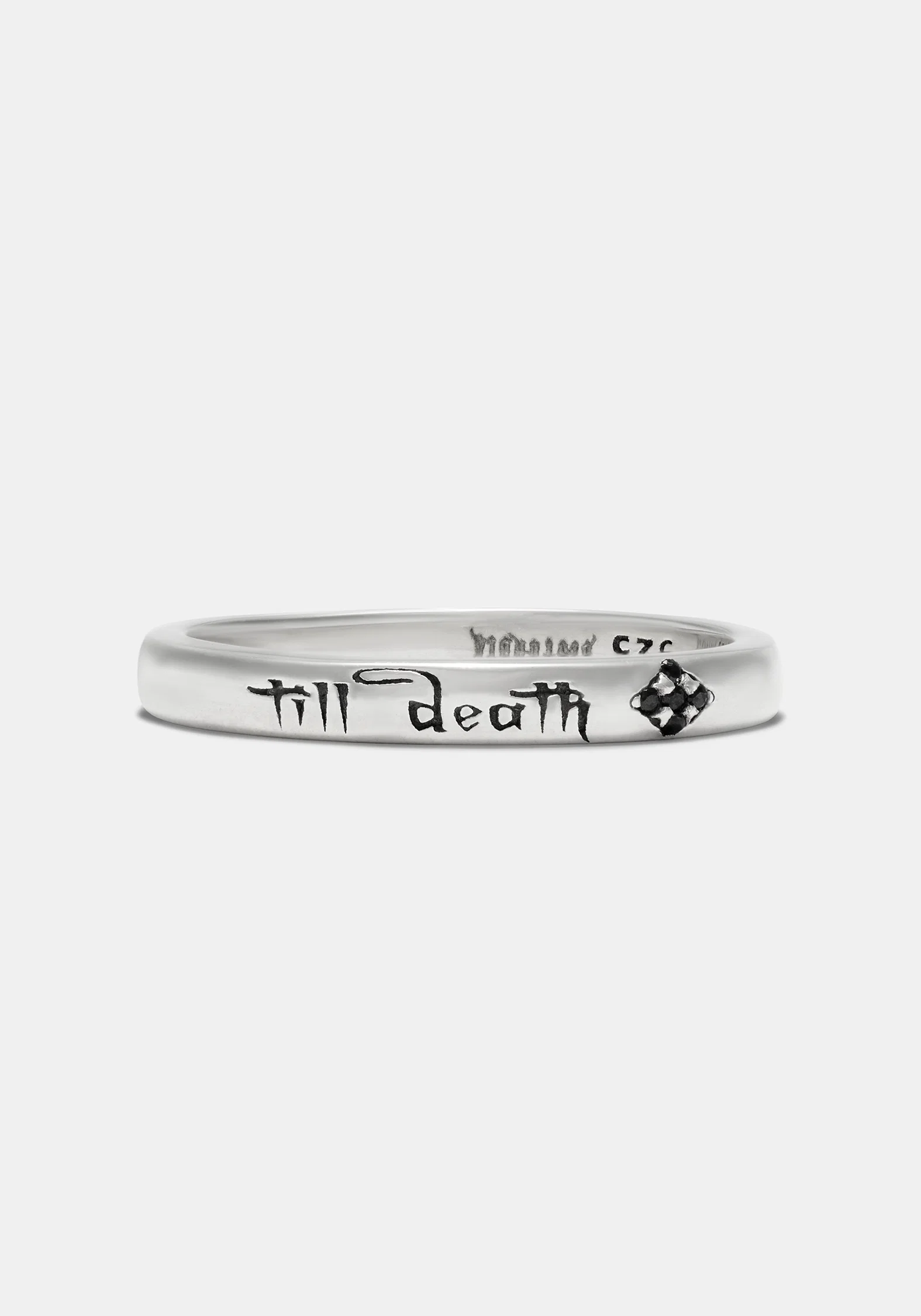 Till Death Sterling Silver Band - 3mm - Image 3