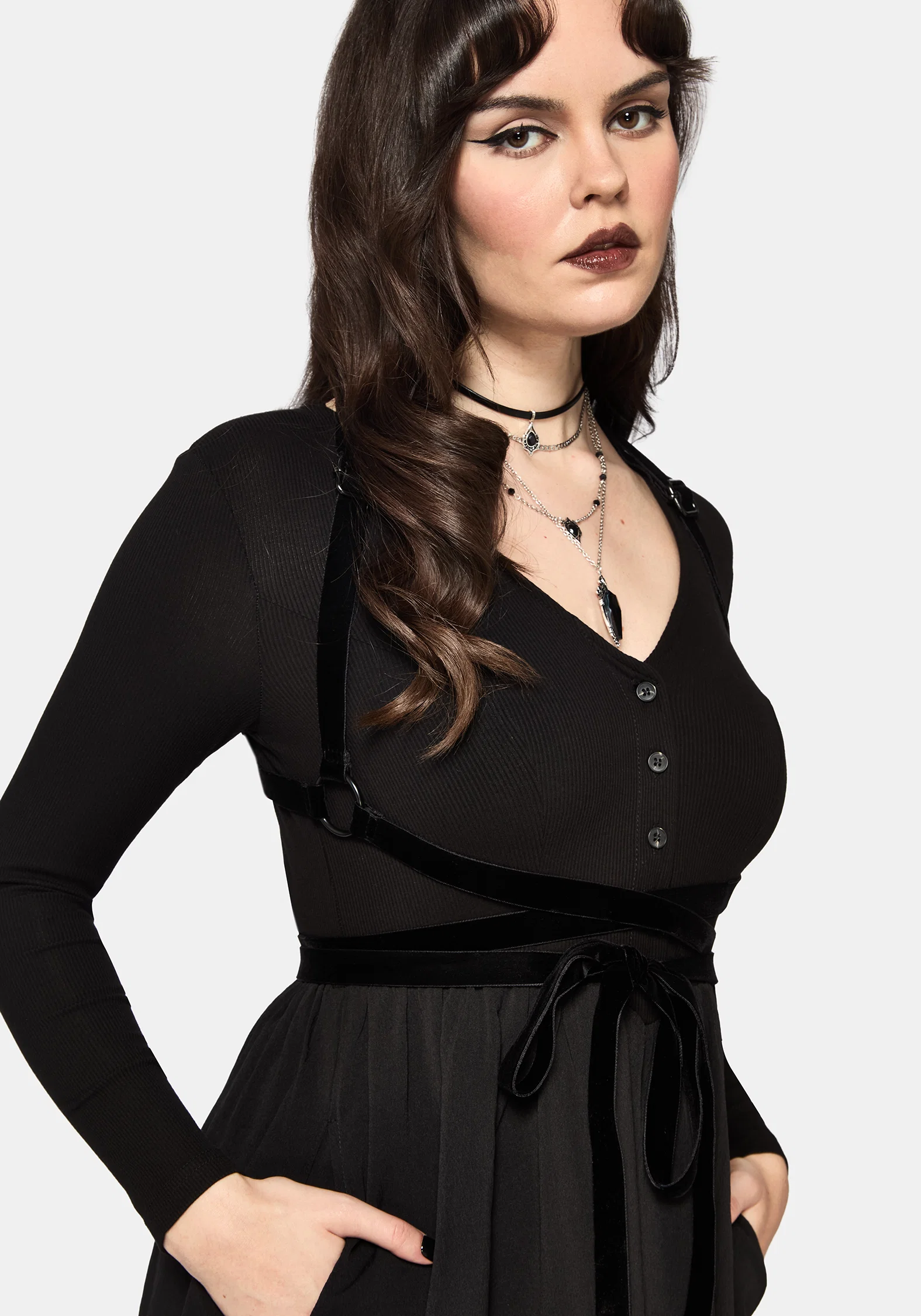 Torrent Button Up Midi Dress - Image 2