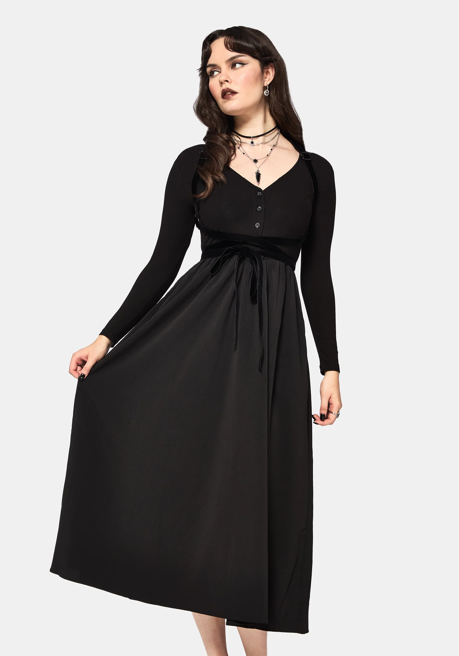 Torrent Button Up Midi Dress - Image 5