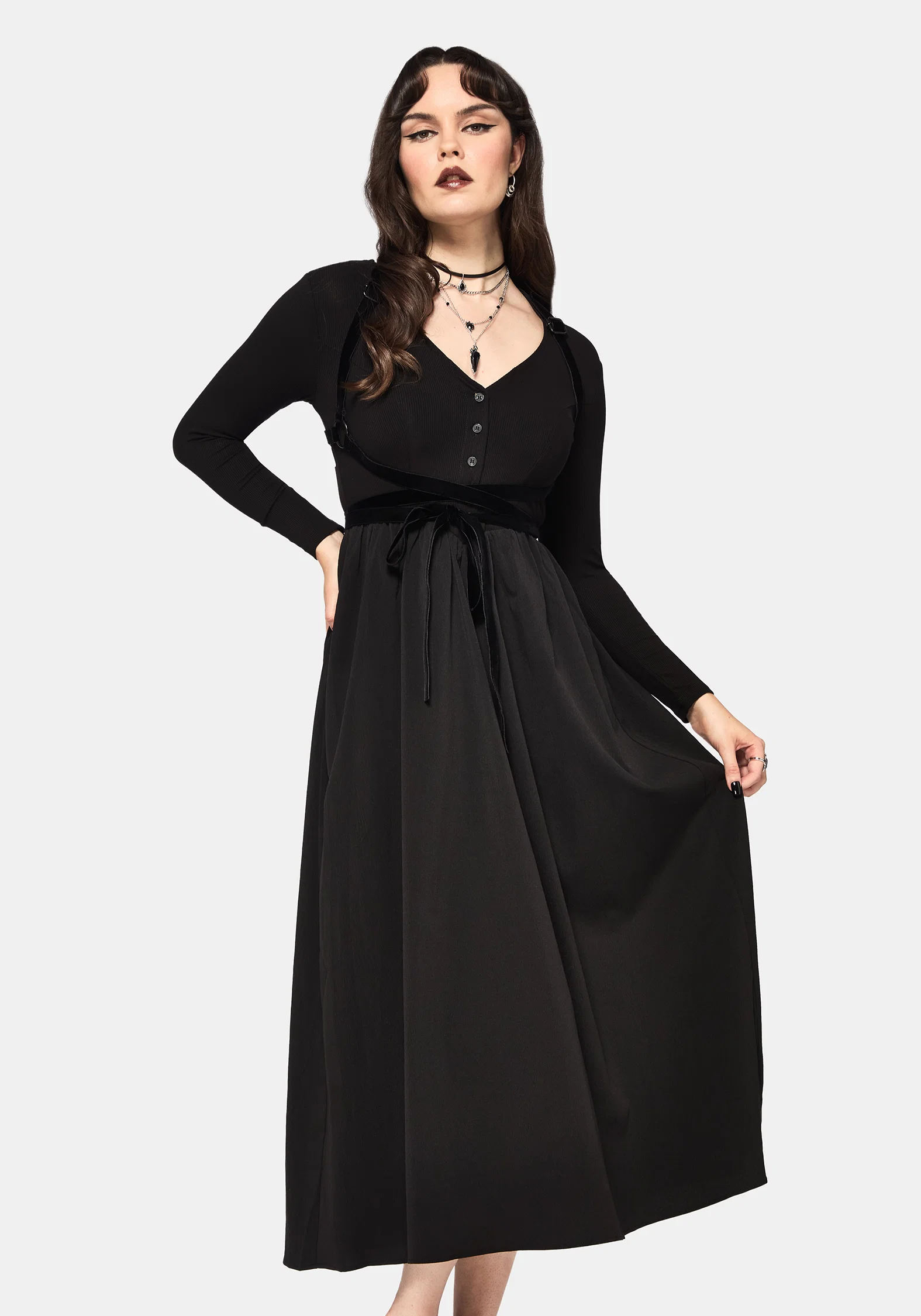 Torrent Button Up Midi Dress - Image 7
