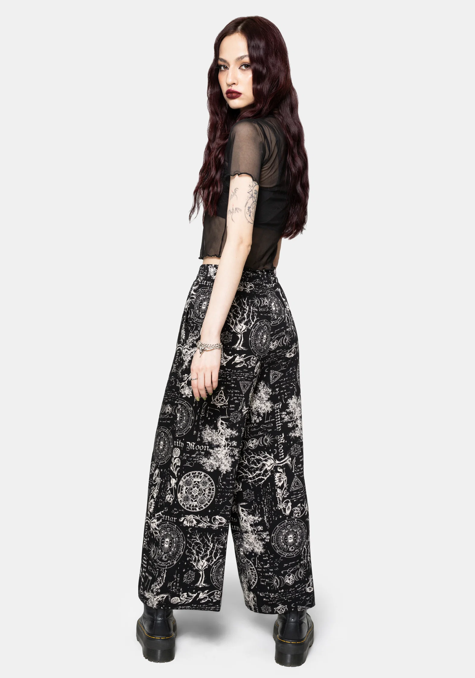 Trinity Moon Print Pull On Culotte - Image 3