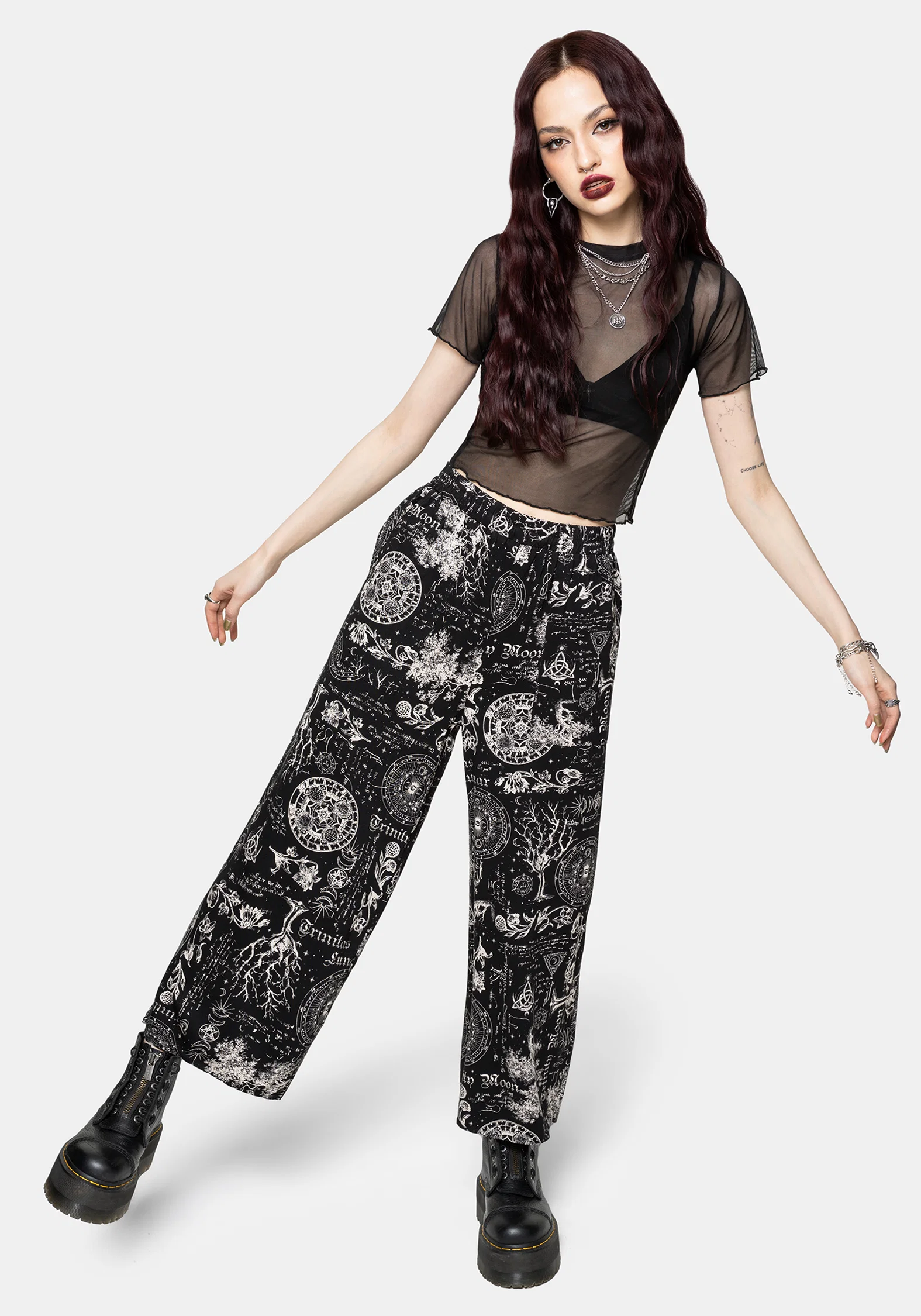 Trinity Moon Print Pull On Culotte - Image 4