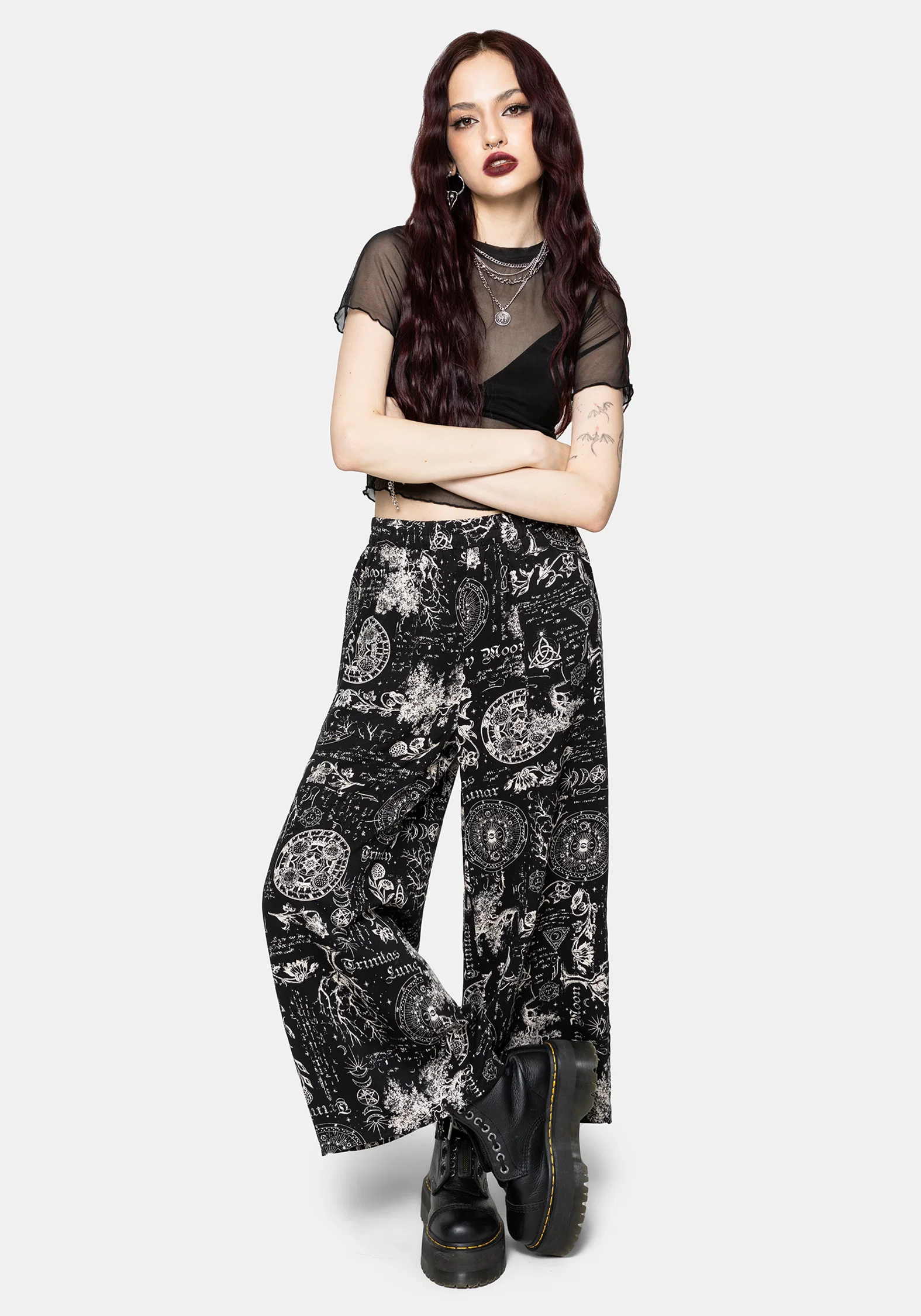 Trinity Moon Print Pull On Culotte - Image 6