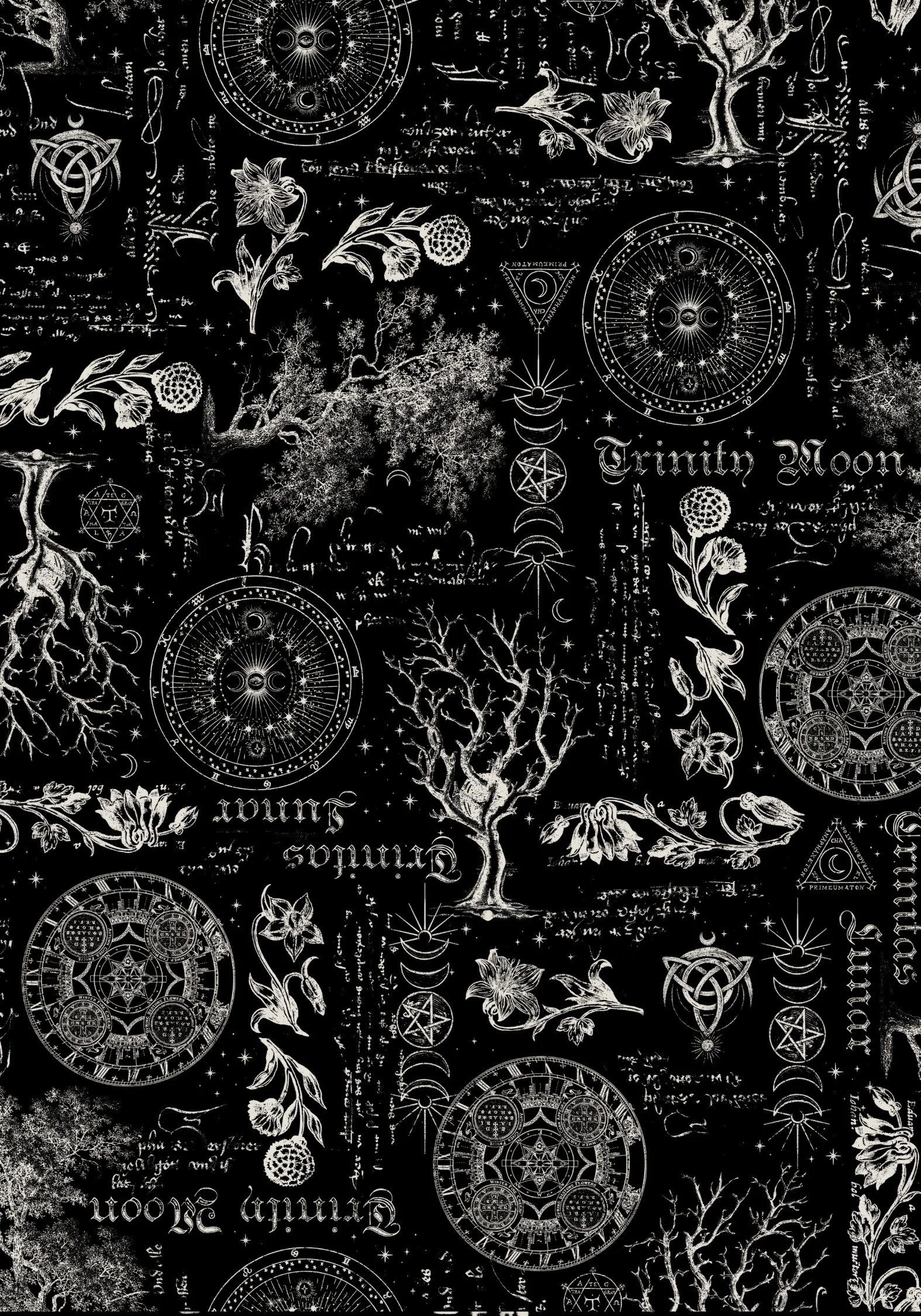 Trinity Moon Print Wrap Midi Skirt - Image 6