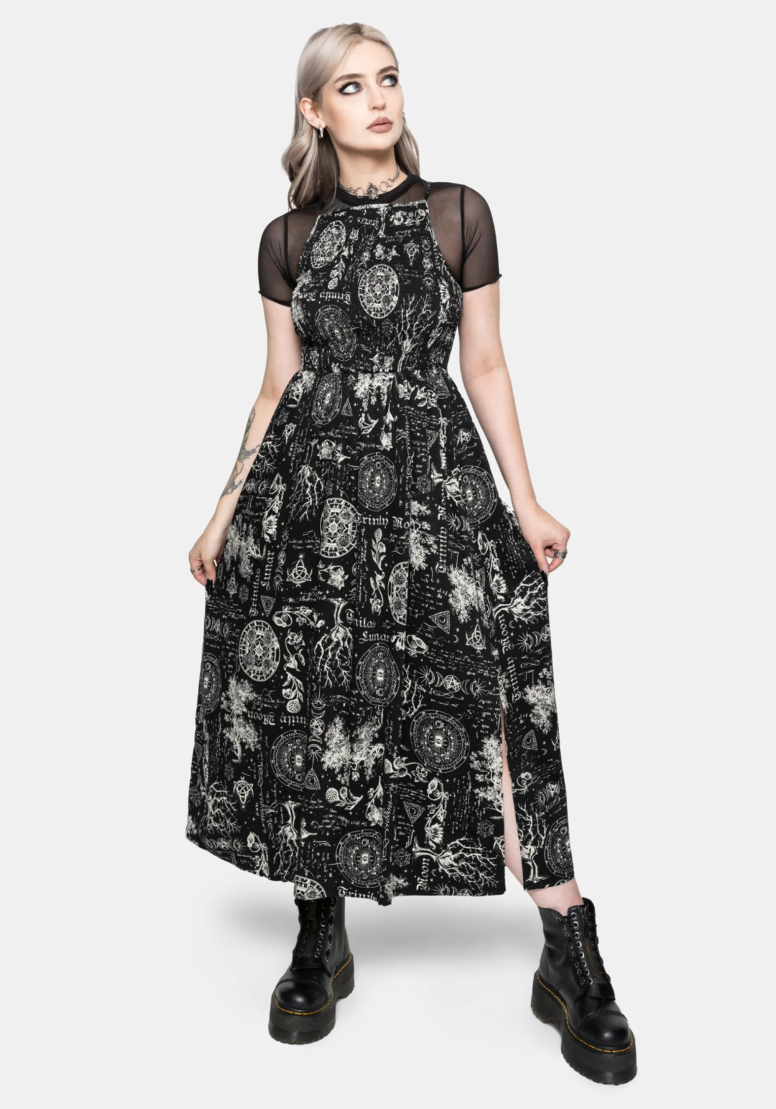 Trinity Moon Shirred Racerback Midaxi Dress - Image 6