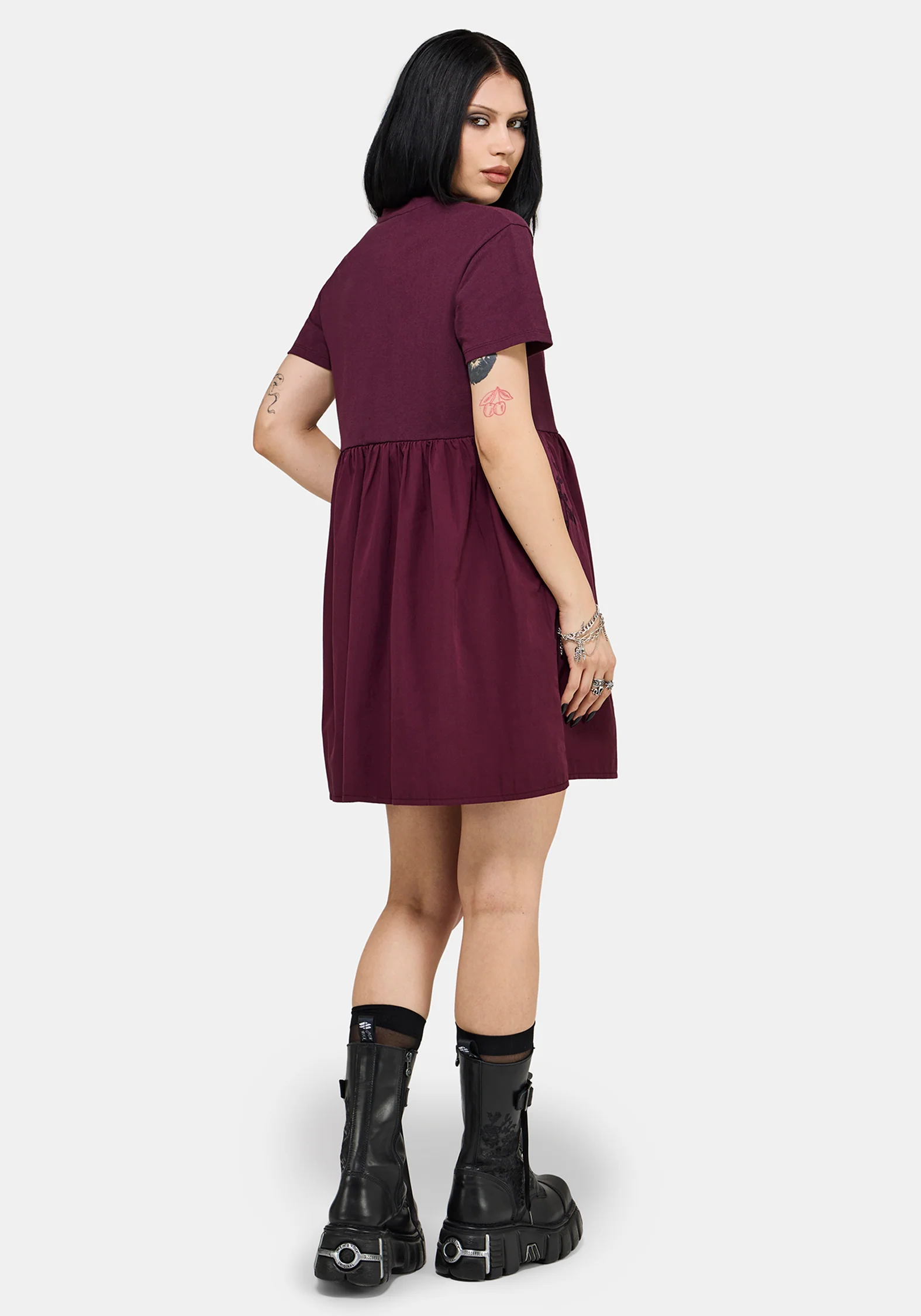 Trixie Embroidered Skater Dress - Image 3