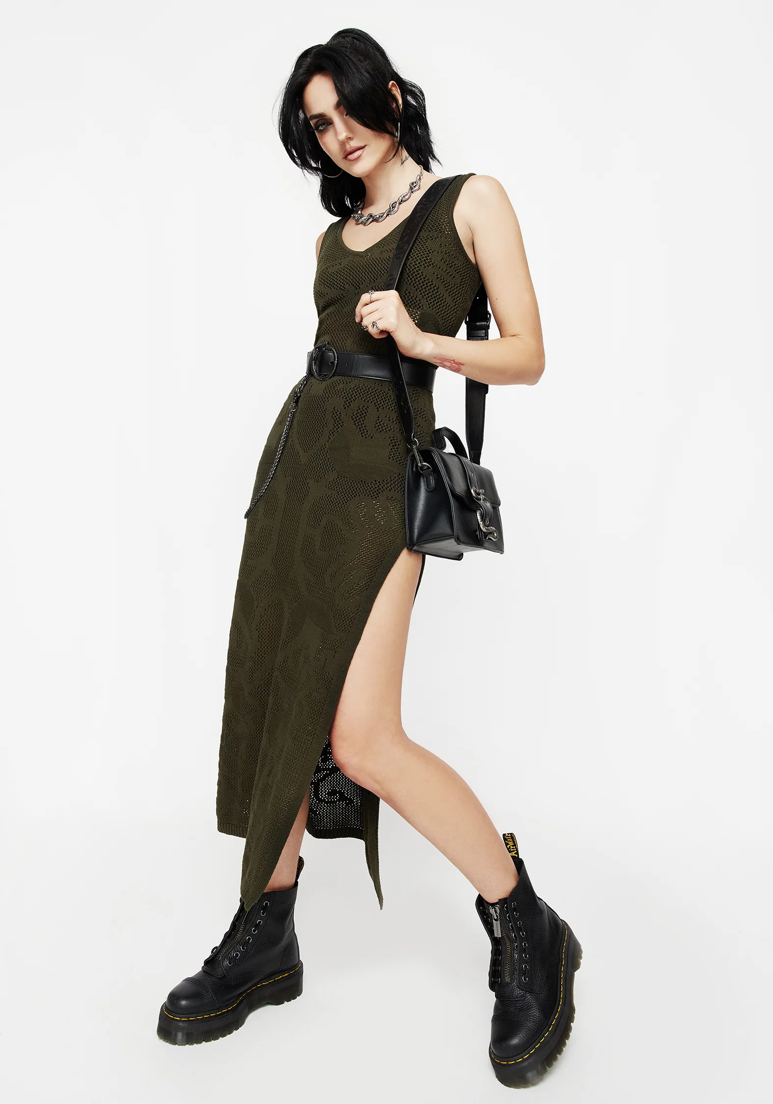 Tulip Jacquard Knit Cami Maxi Dress - Image 4