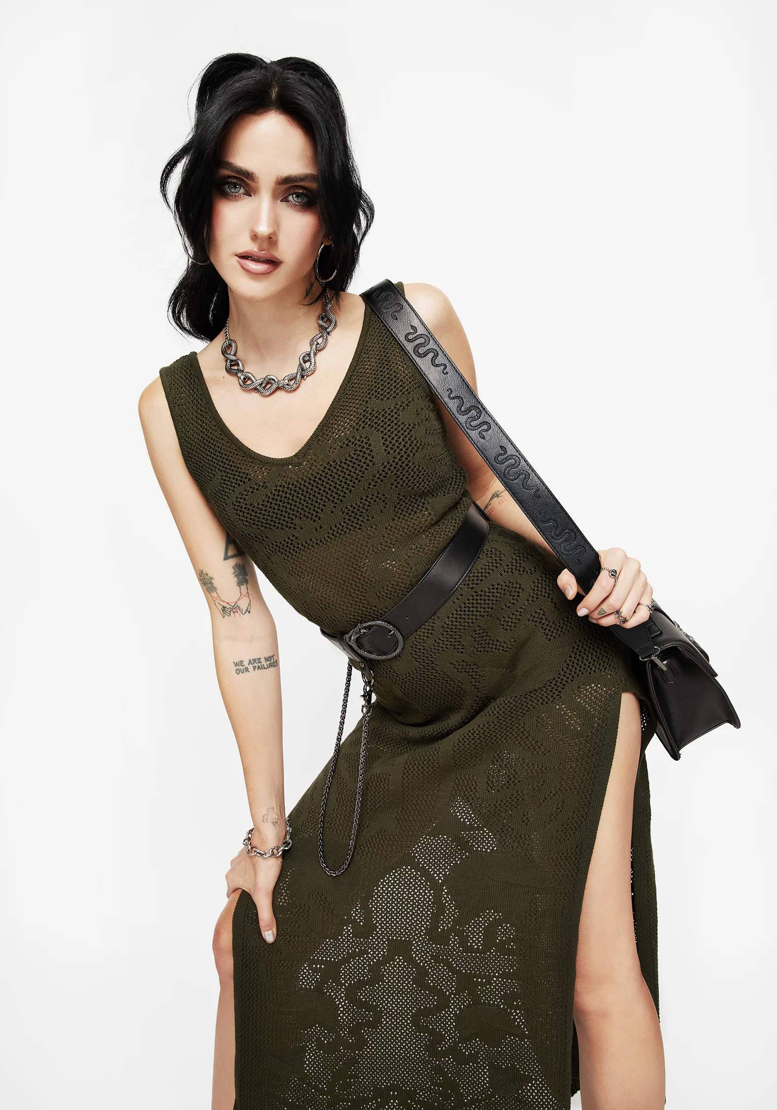 Tulip Jacquard Knit Cami Maxi Dress - Image 5