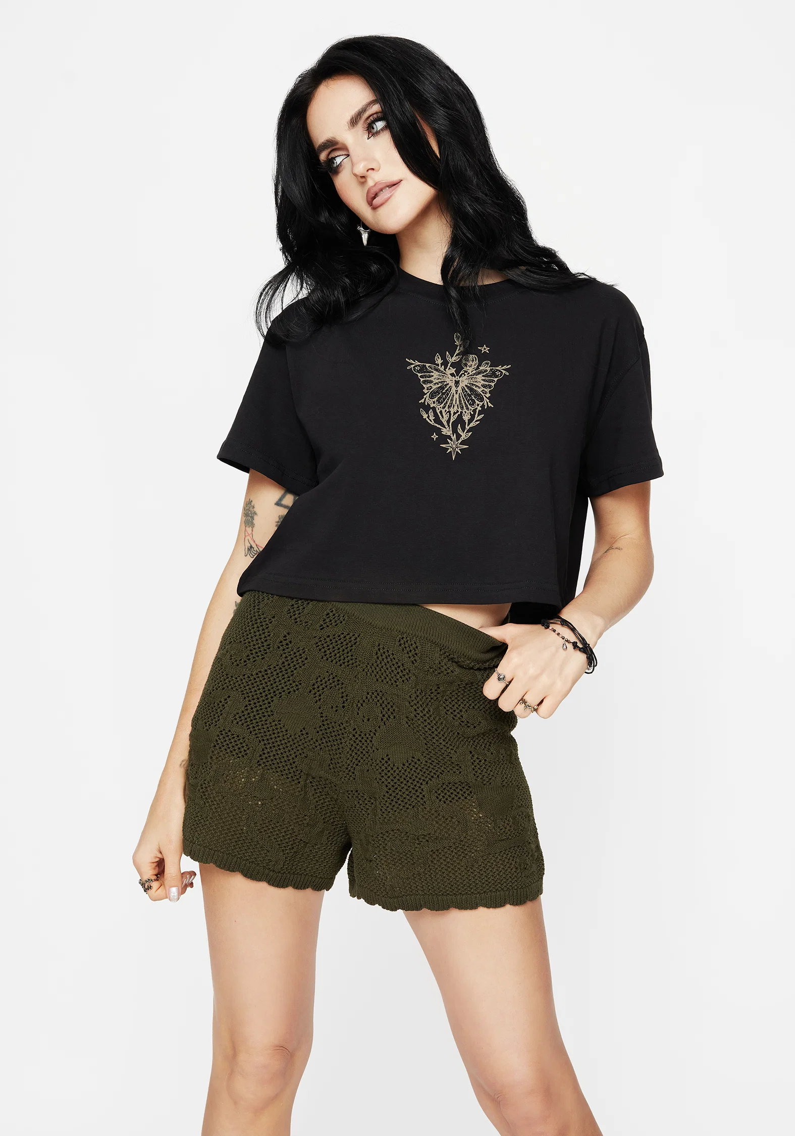 Tulip Jacquard Knit Shorts - Image 5