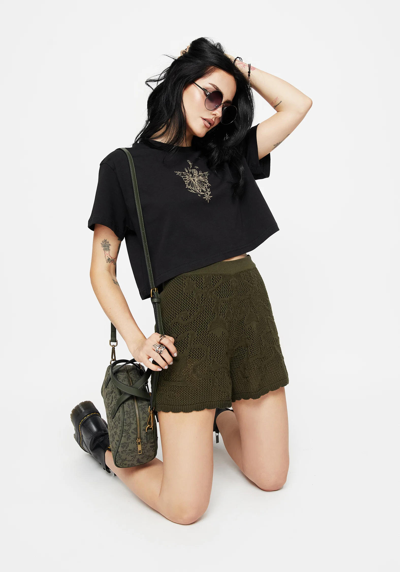 Tulip Jacquard Knit Shorts - Image 6