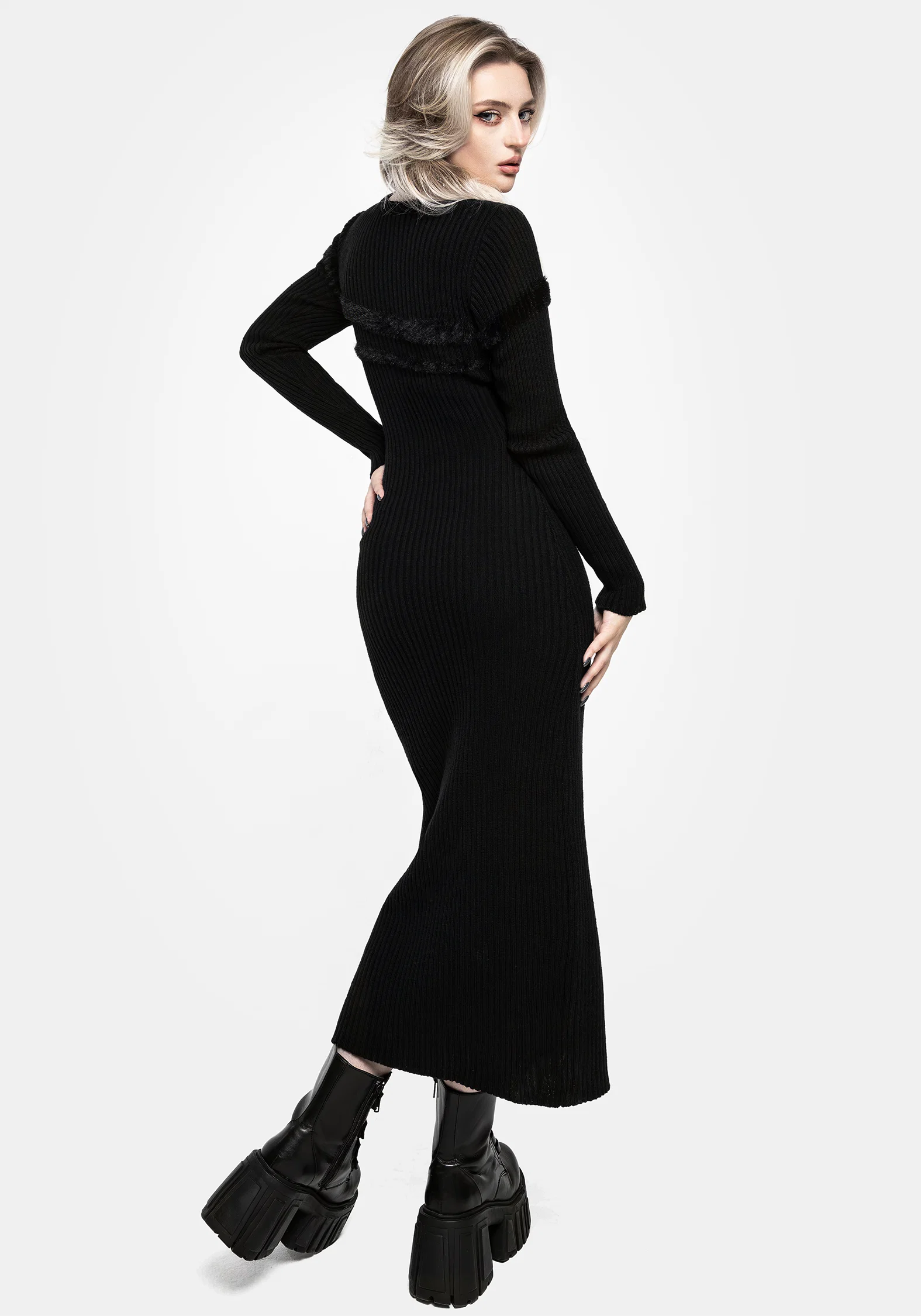 Typhon Stripe Knit Maxi Dress - Image 3