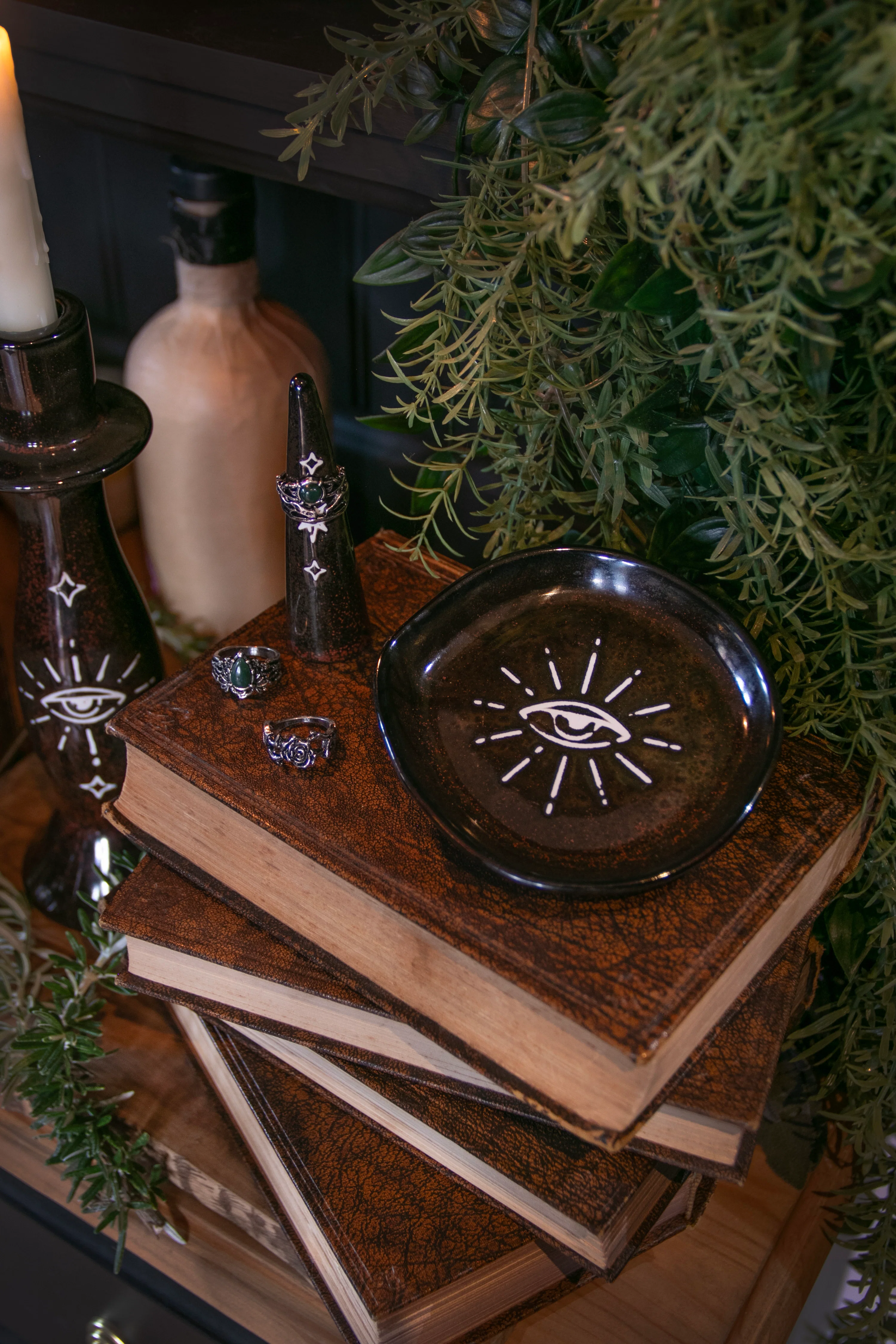 Ura Mystic Eye Trinket Tray and Ring Holder Set (2 Piece Set) - Image 2