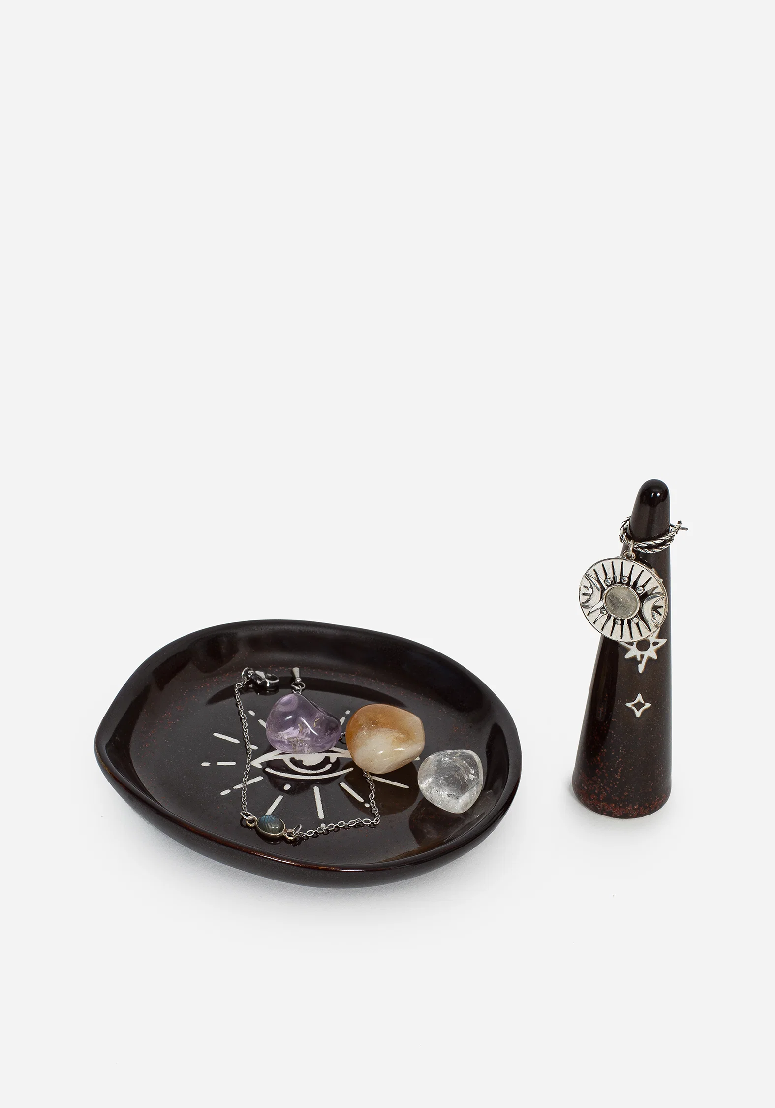 Ura Mystic Eye Trinket Tray and Ring Holder Set (2 Piece Set) - Image 4