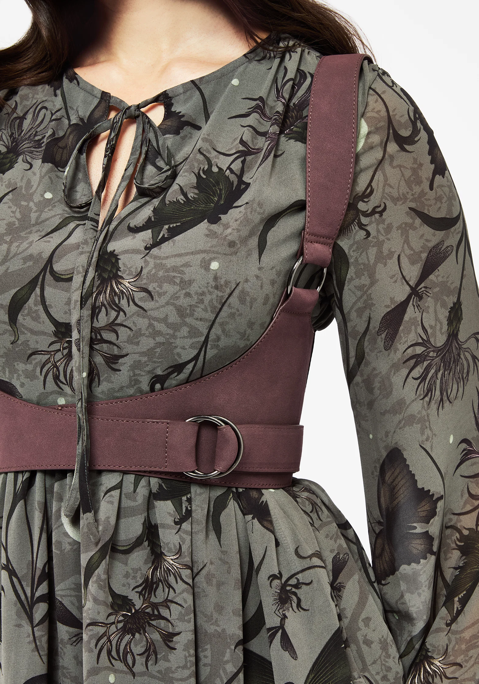 Valdez Faux Suede Leather Wrap Harness - Image 2