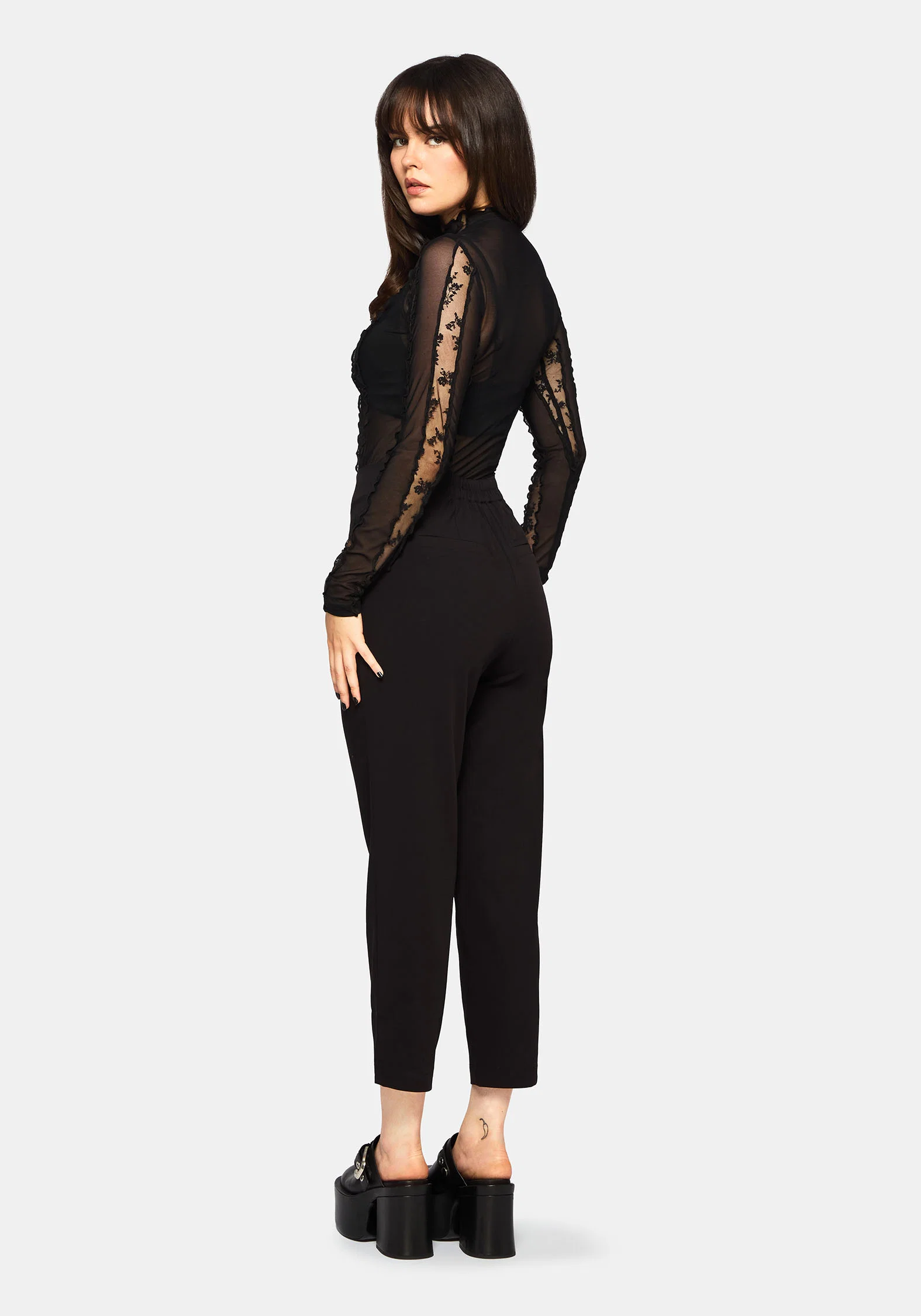 Venere Shaped Waistband Tapered Trouser - Image 3