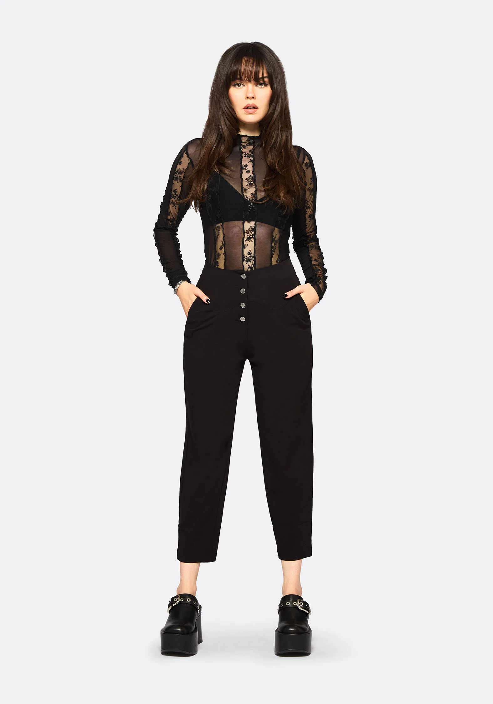 Venere Shaped Waistband Tapered Trouser - Image 6