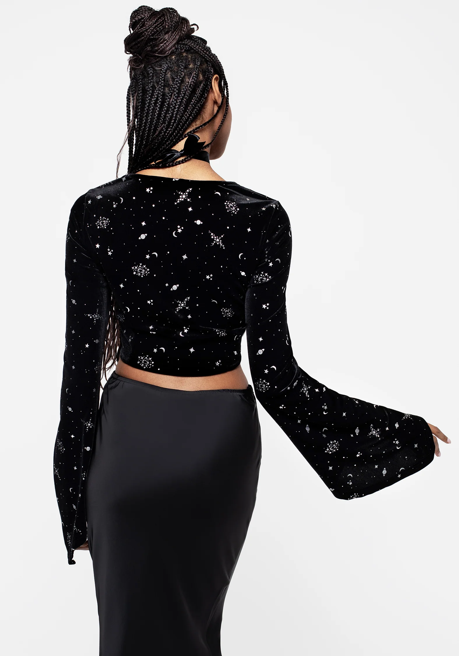 Veniri Velour Crop Top - Image 3