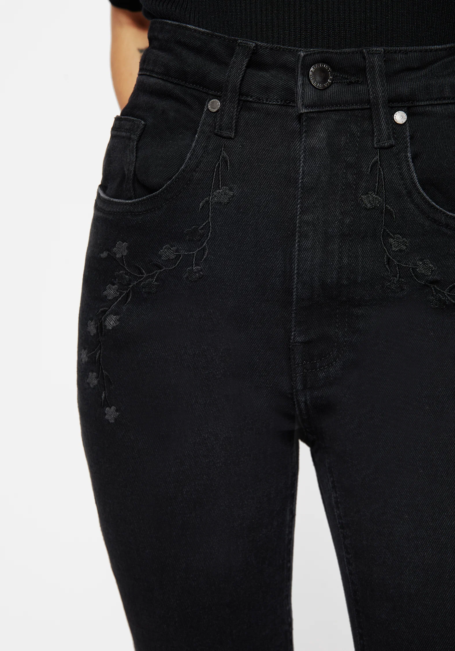 Vera Baby Boot Split Hem Flared Jeans - Image 2