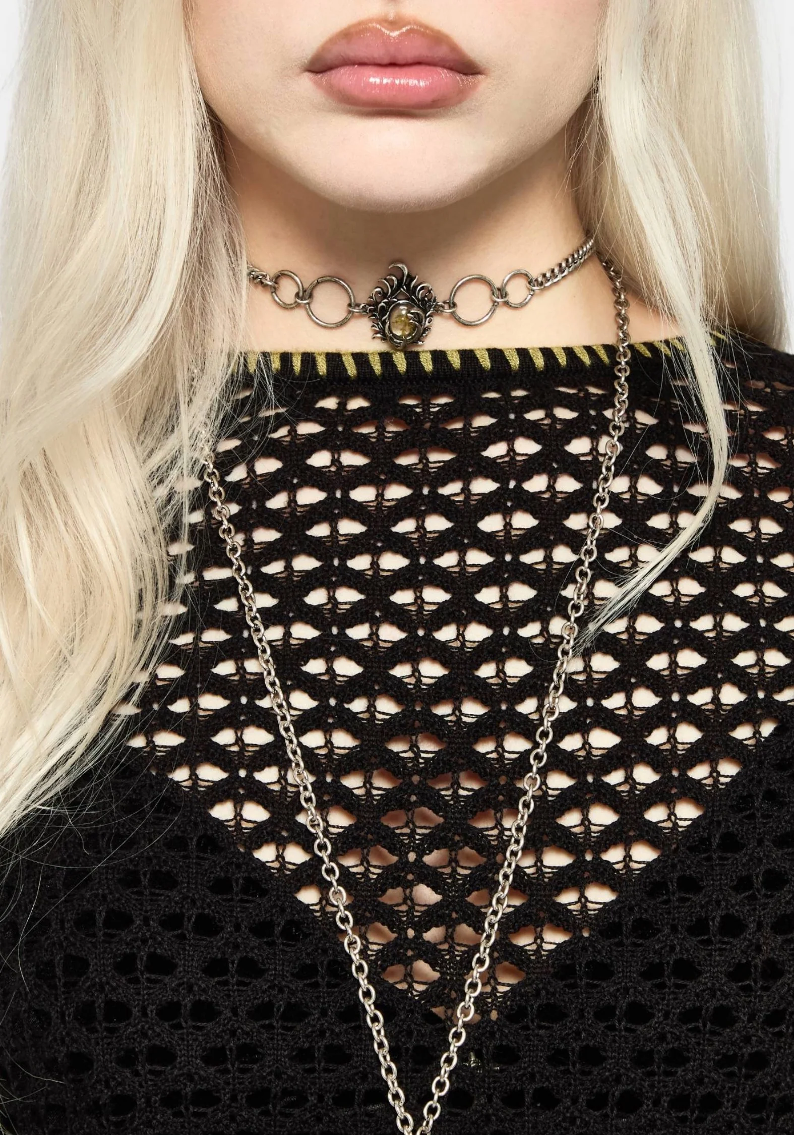 Vesa Blanket Stitch Long Sleeve Knit Top - Image 3