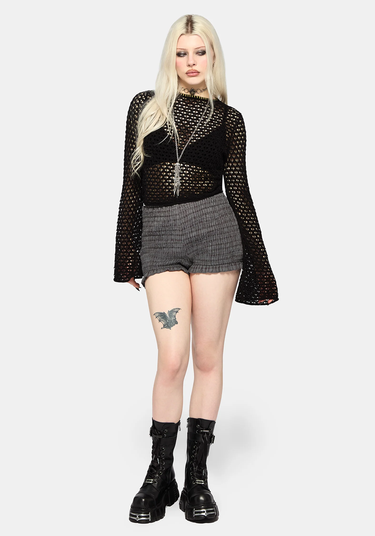 Vesa Blanket Stitch Long Sleeve Knit Top - Image 5