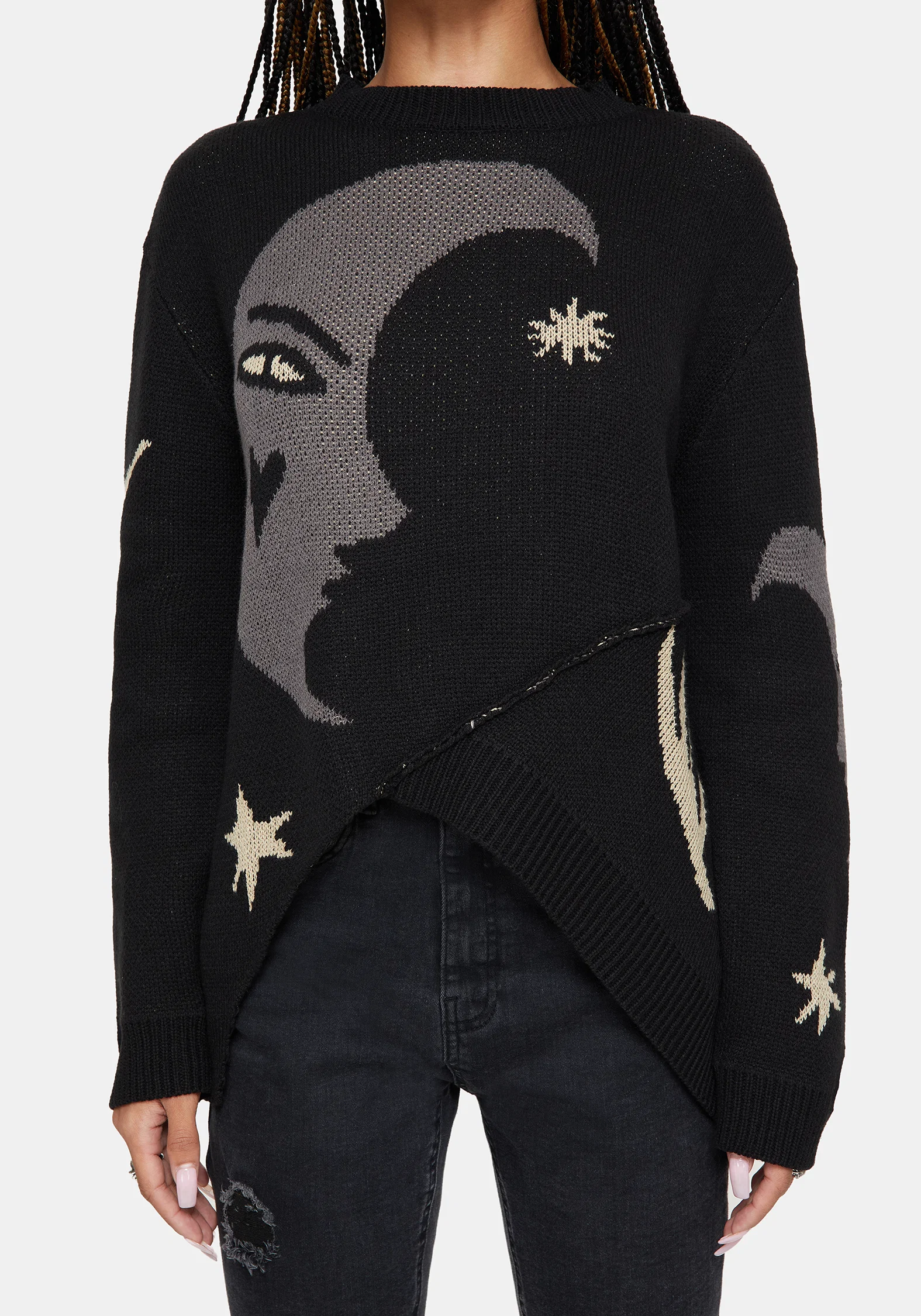 Vesper Cotton Asymmetric Knit Jumper - Image 5
