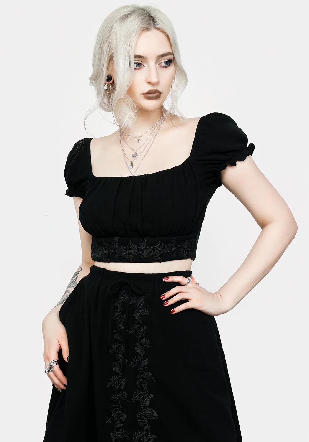 Vine Textured Crop Top - Image 5