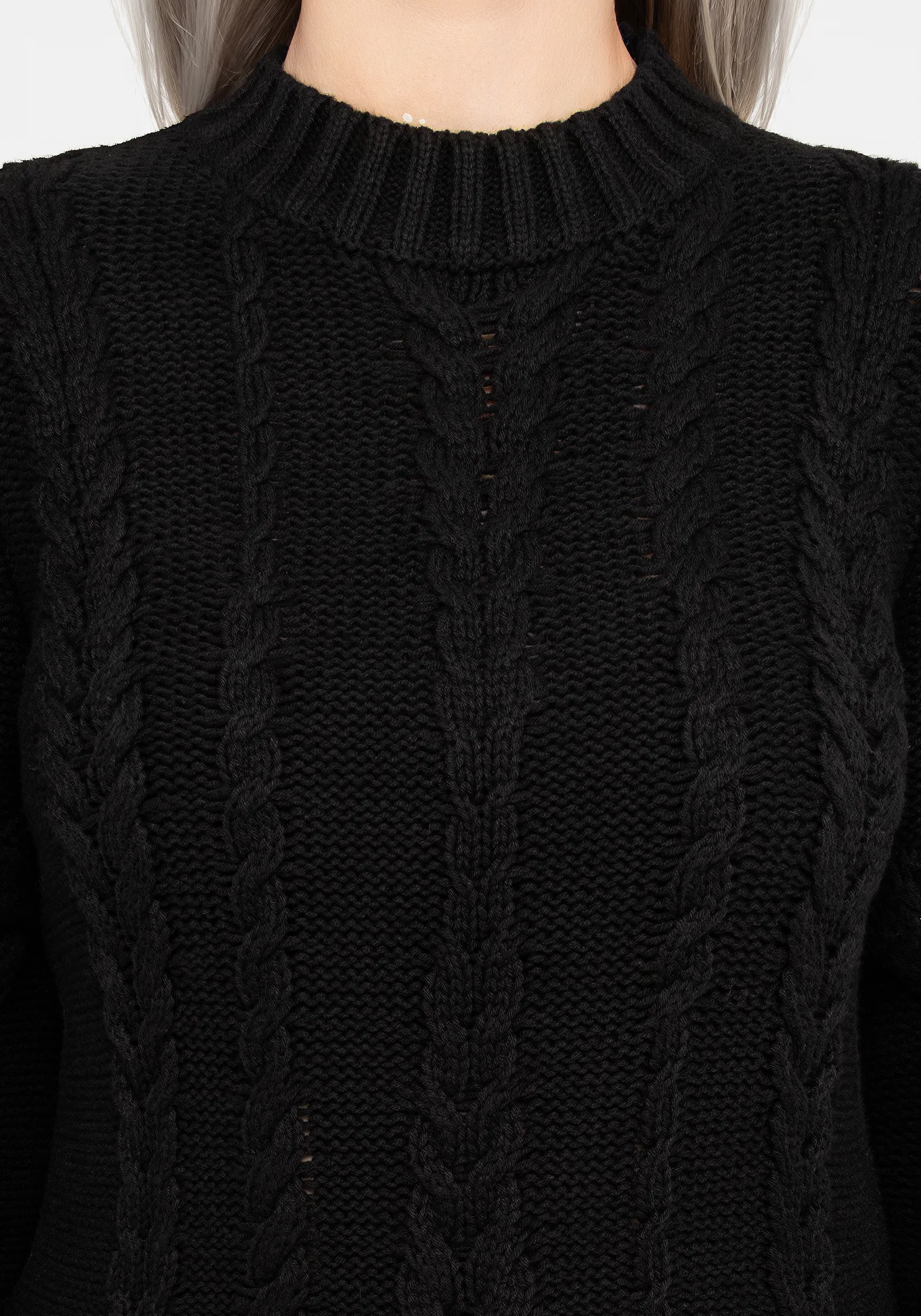 Virda Cable Knit Twist Jumper - Image 2