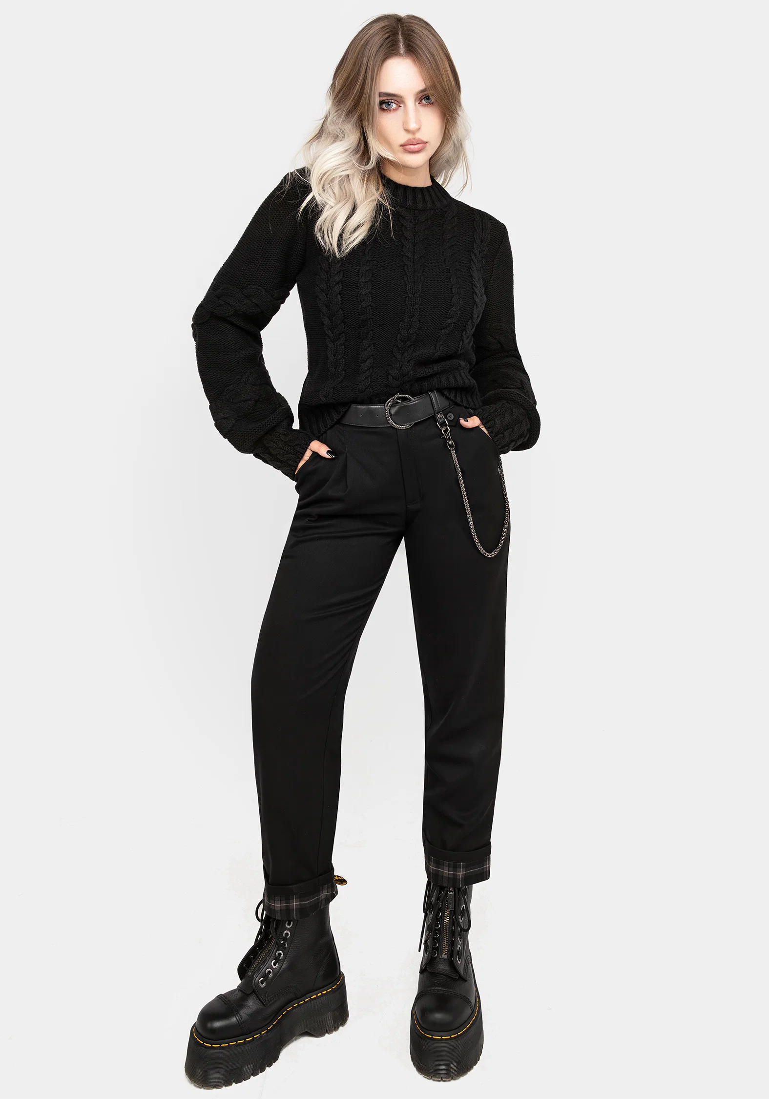 Virda Cable Knit Twist Jumper - Image 6