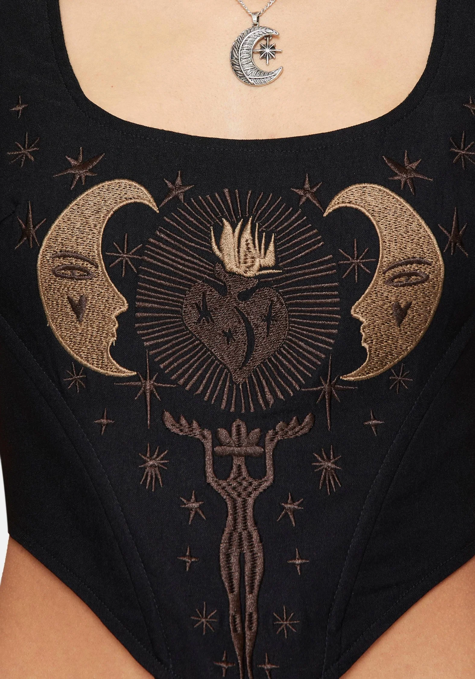 Volara Celestial Moon Embroidered Corset - Image 2