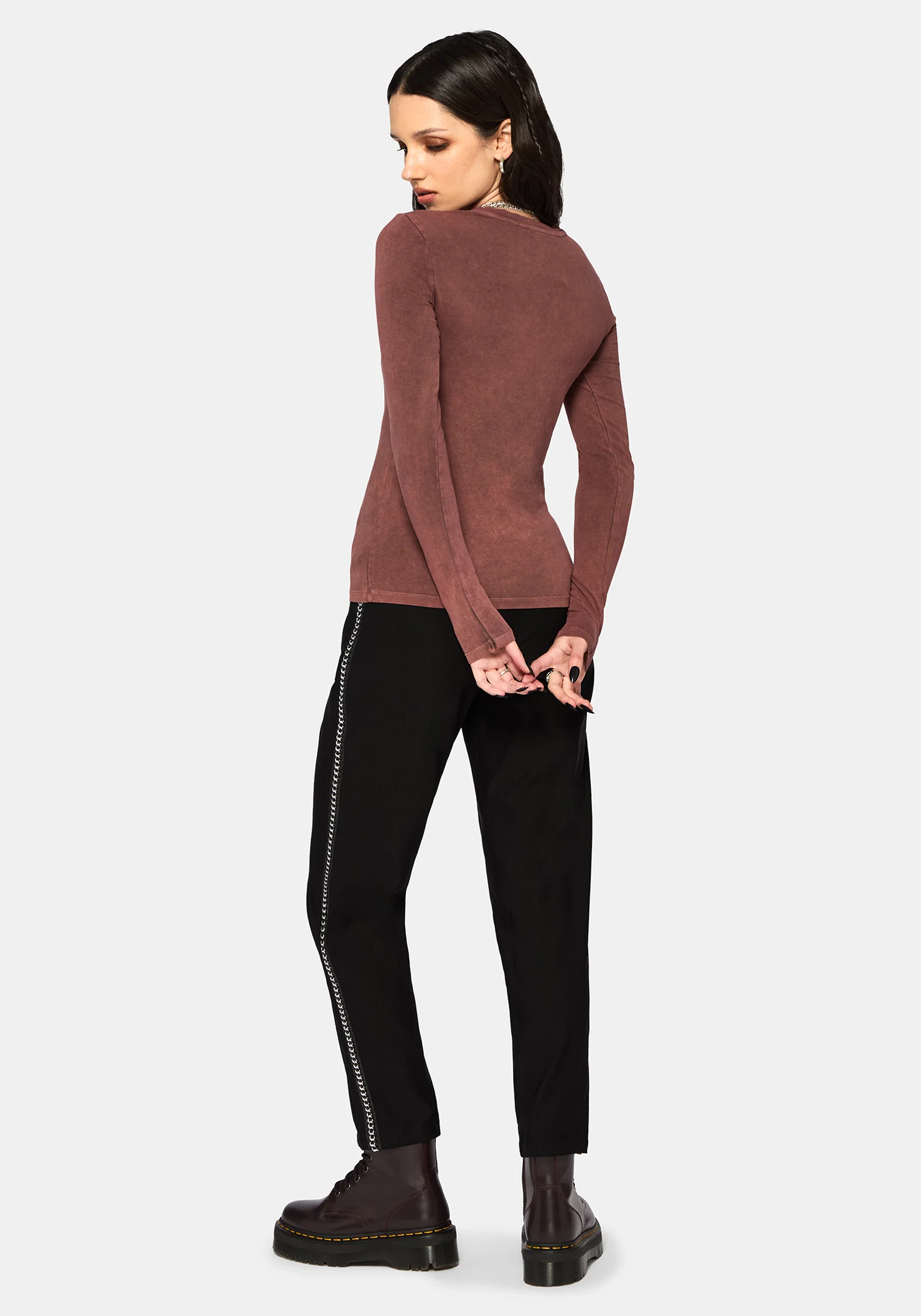 Wicked Feather Long Sleeved Fitted Tee - Image 3