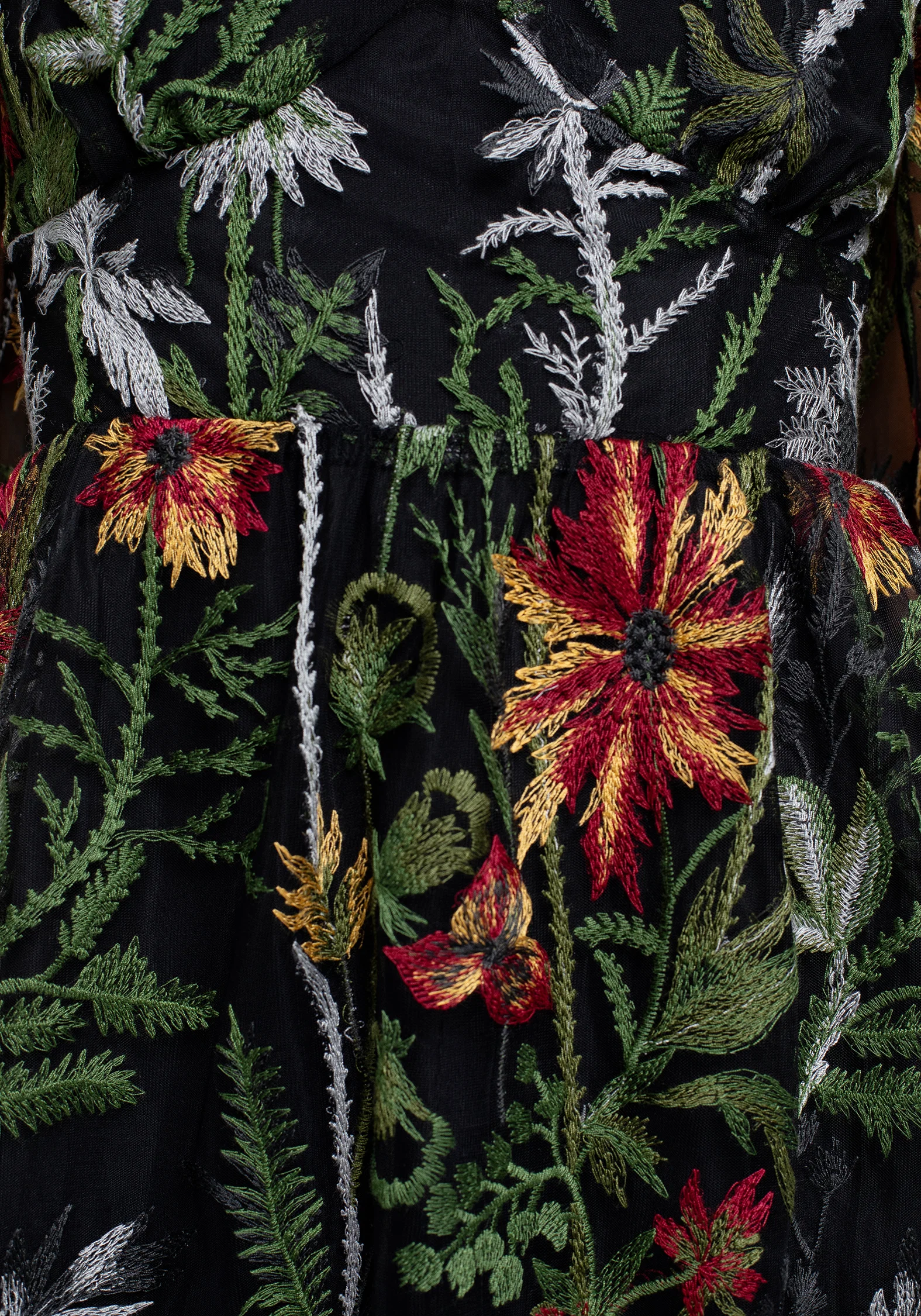 Wildflower Embroidered Mesh Mini Dress - Image 2