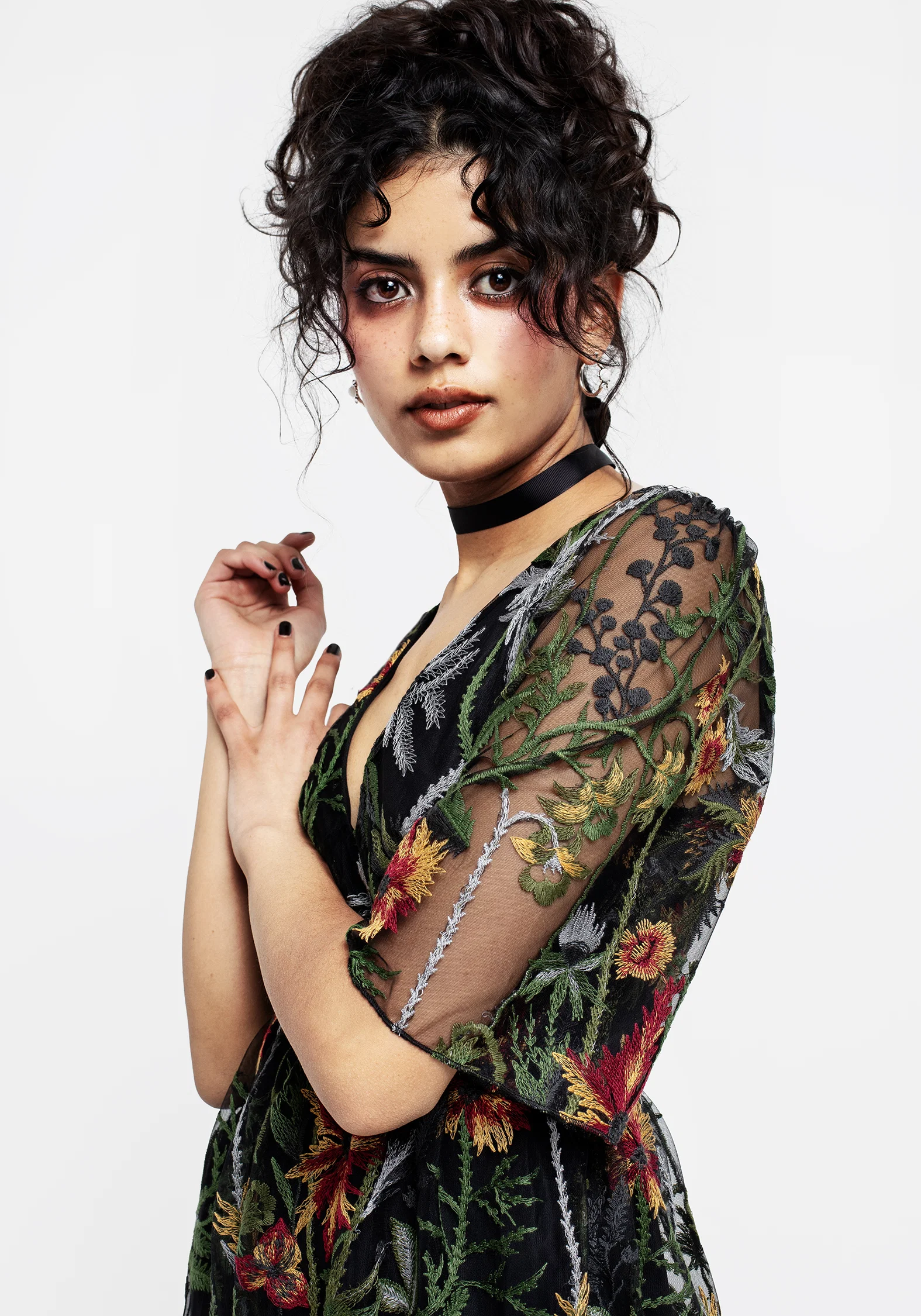 Wildflower Embroidered Mesh Mini Dress - Image 5
