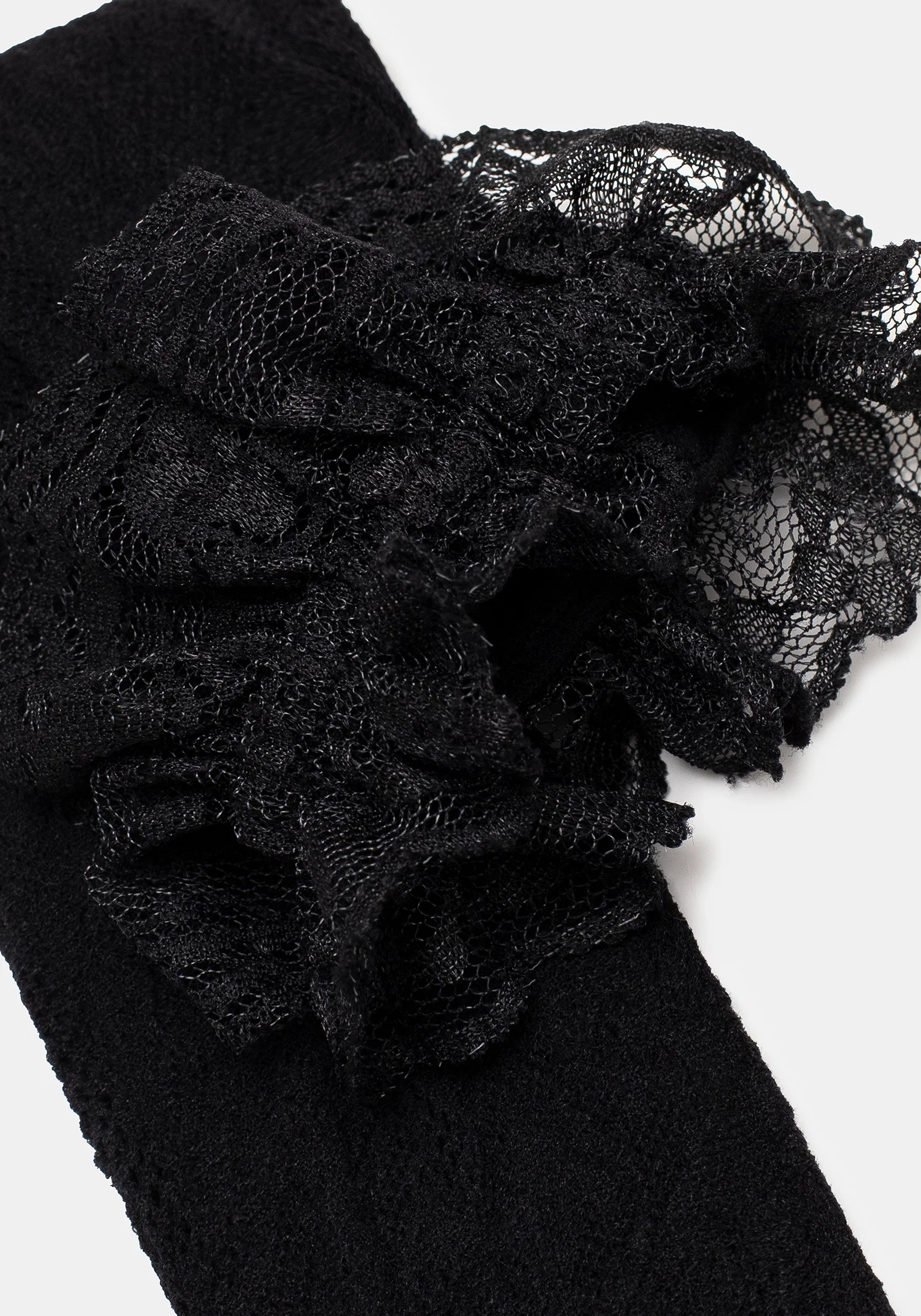 Wispin Lace Frill Socks - Black - Image 2