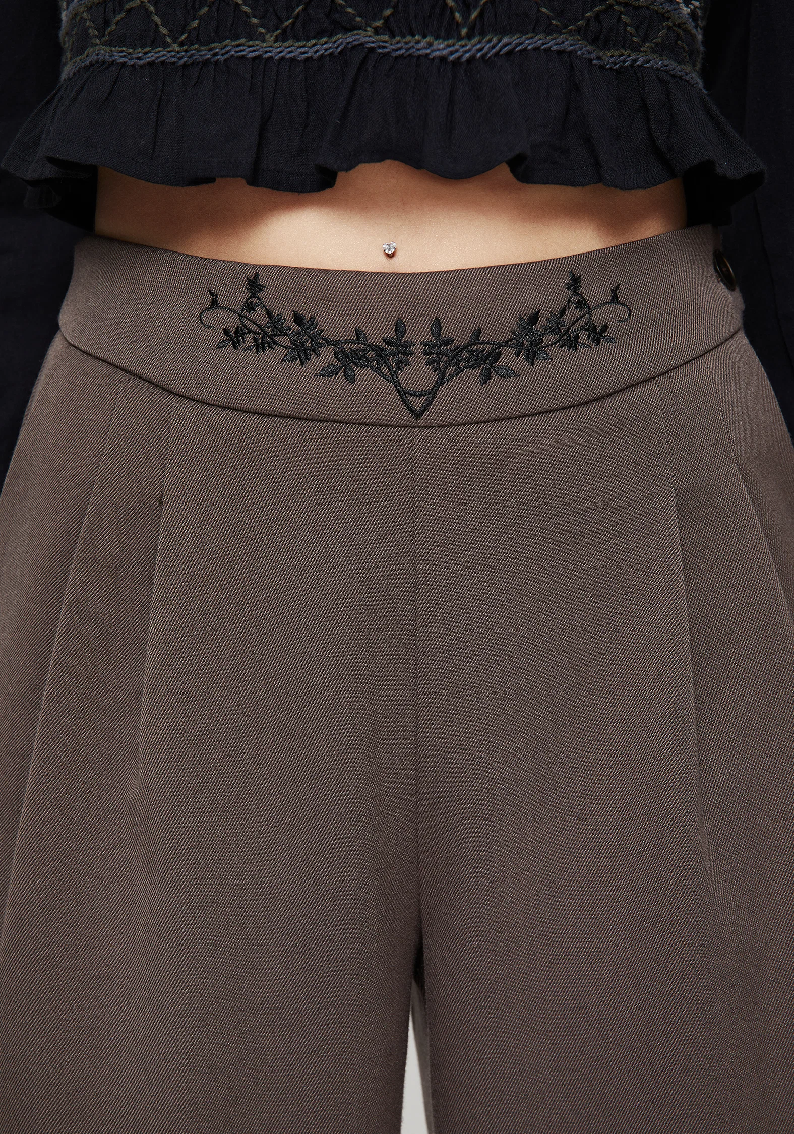 Woodruff Embroidered Balloon Leg Trouser - Image 2