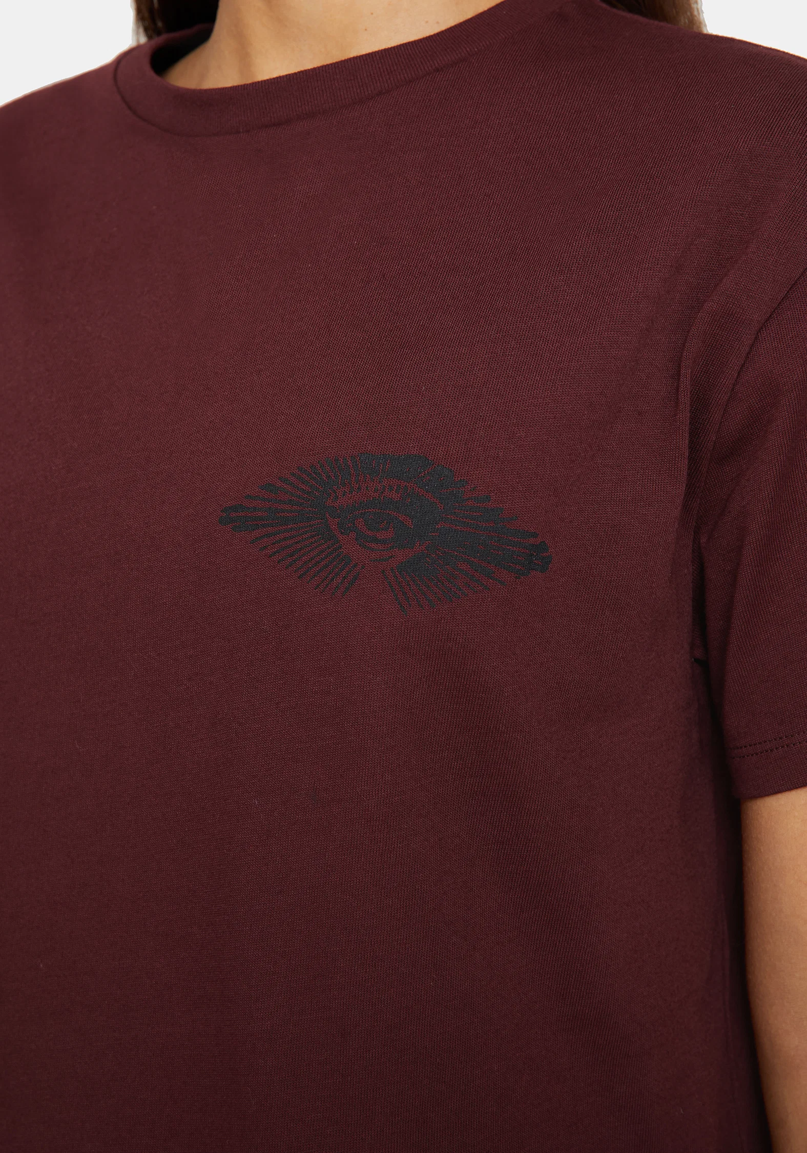 Xove Medieval Graphic Boxy Crop Cotton T-Shirt - Image 5