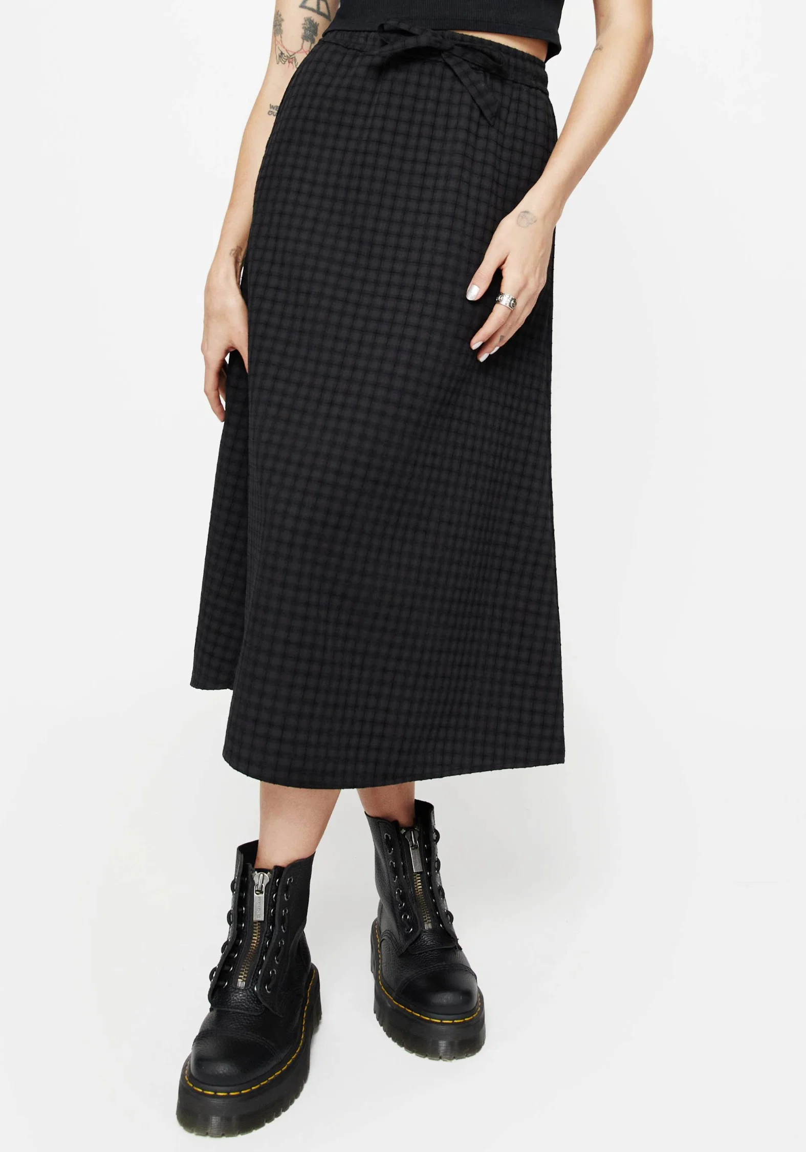 Ziggy Check Midi Skirt - Image 4