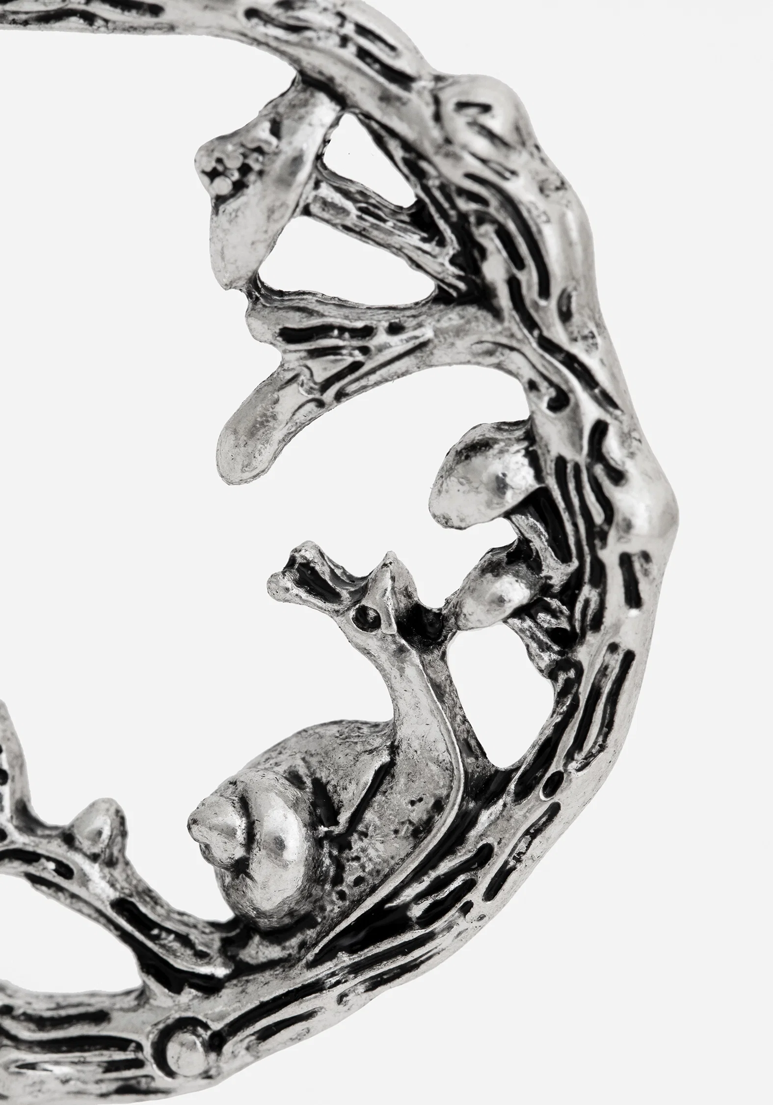 Zinnia Hoop Earrings - Silver - Image 3