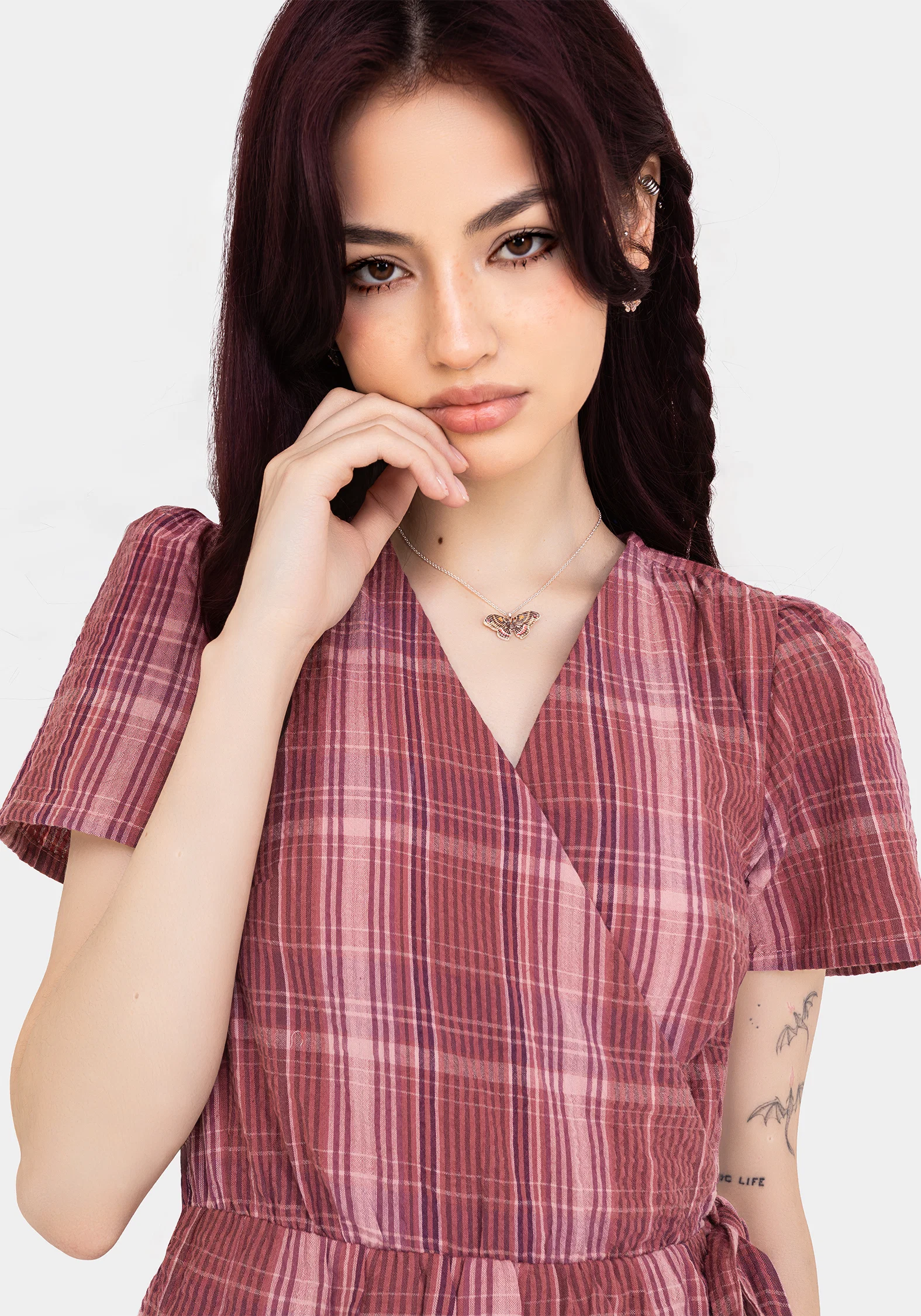 Zorina Cotton Tie Wrap Playsuit - Image 2