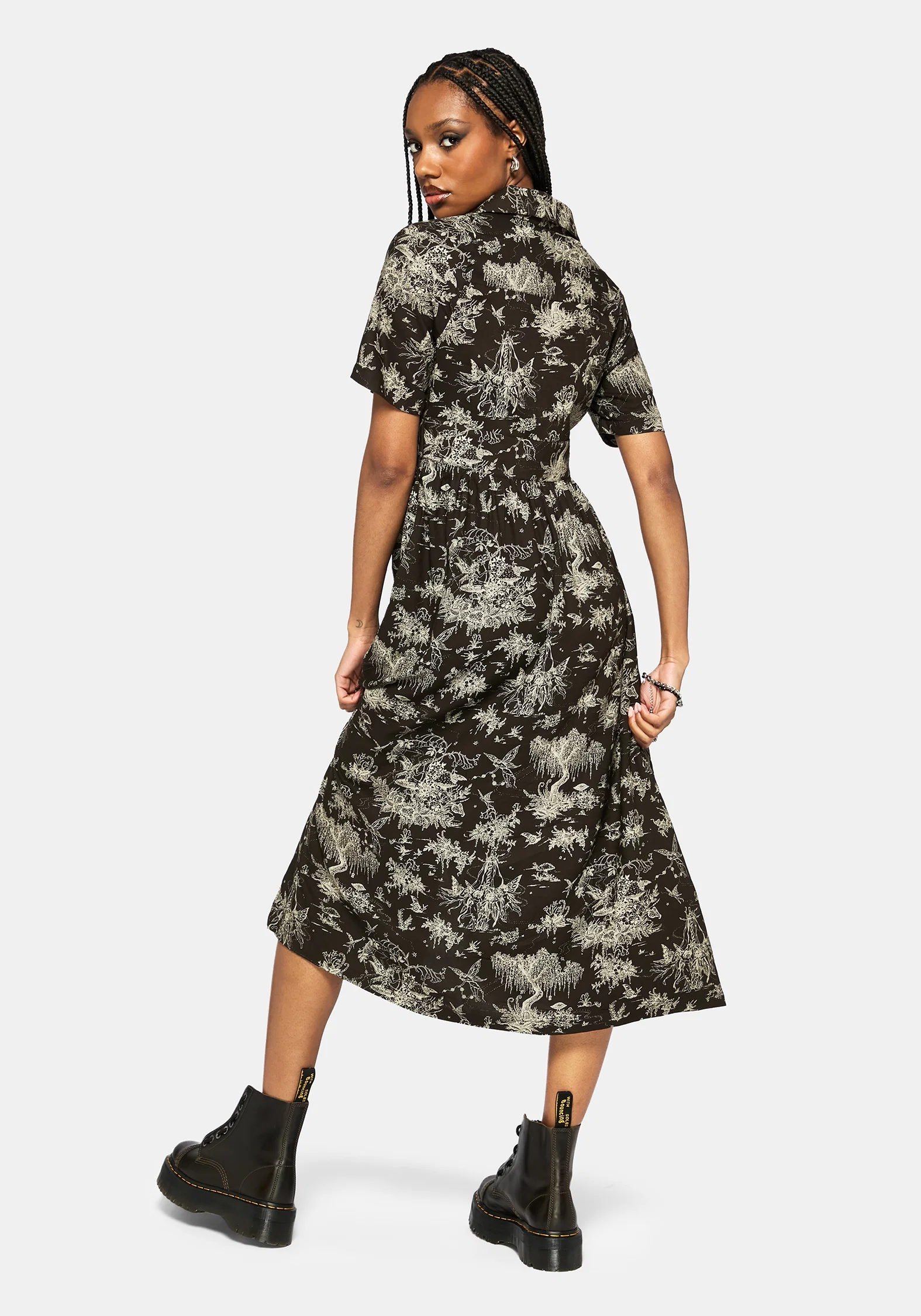 Zorya Winter Maypole Midi Shirt Dress - Image 3